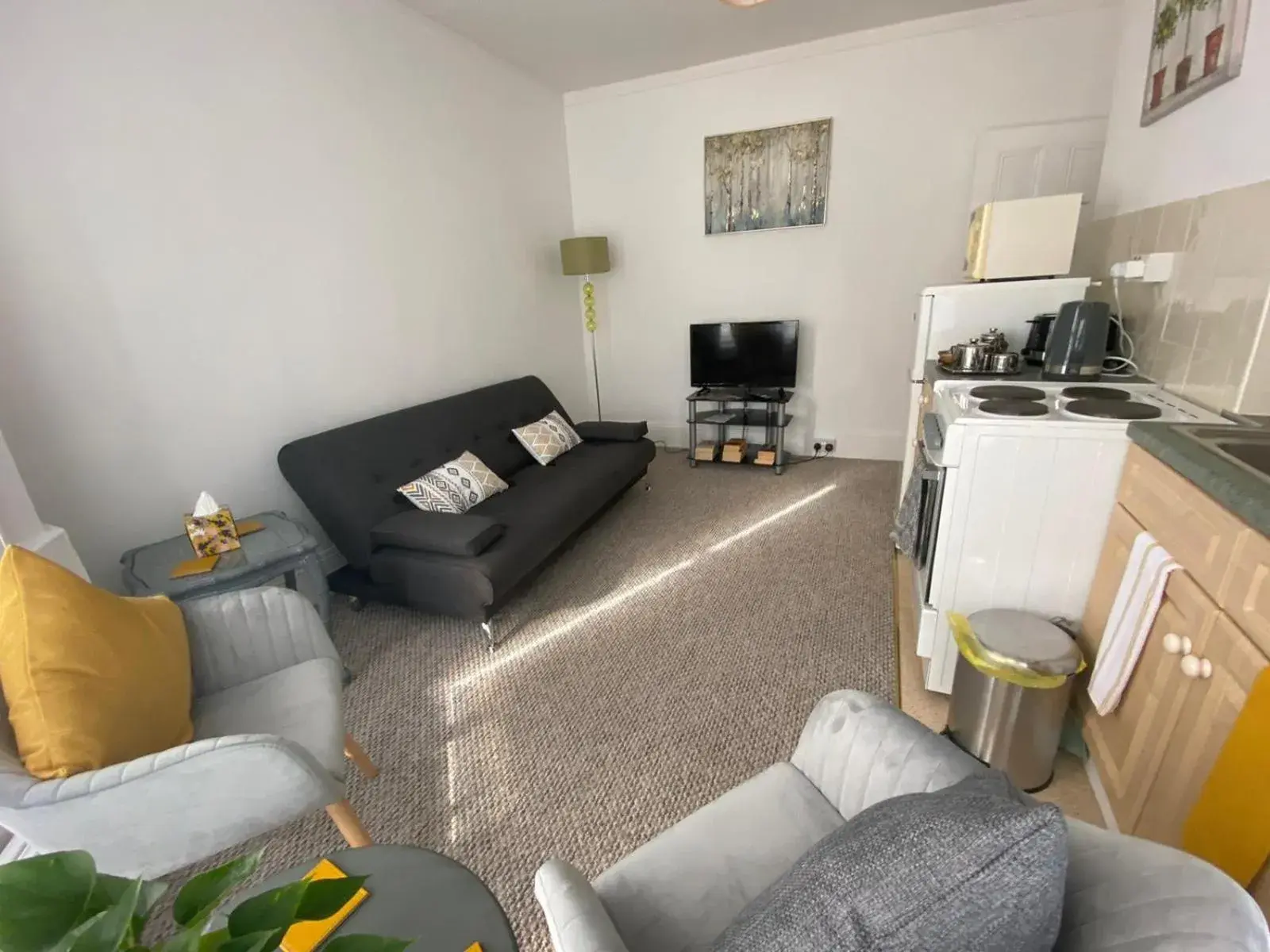 Living room, Seating Area in Penhale Holiday Flats