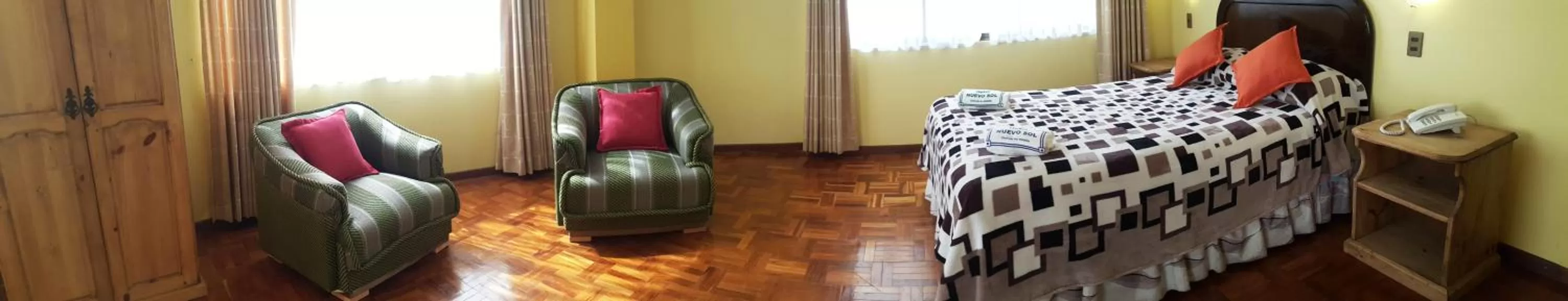 Bed in Hotel Nuevo Sol