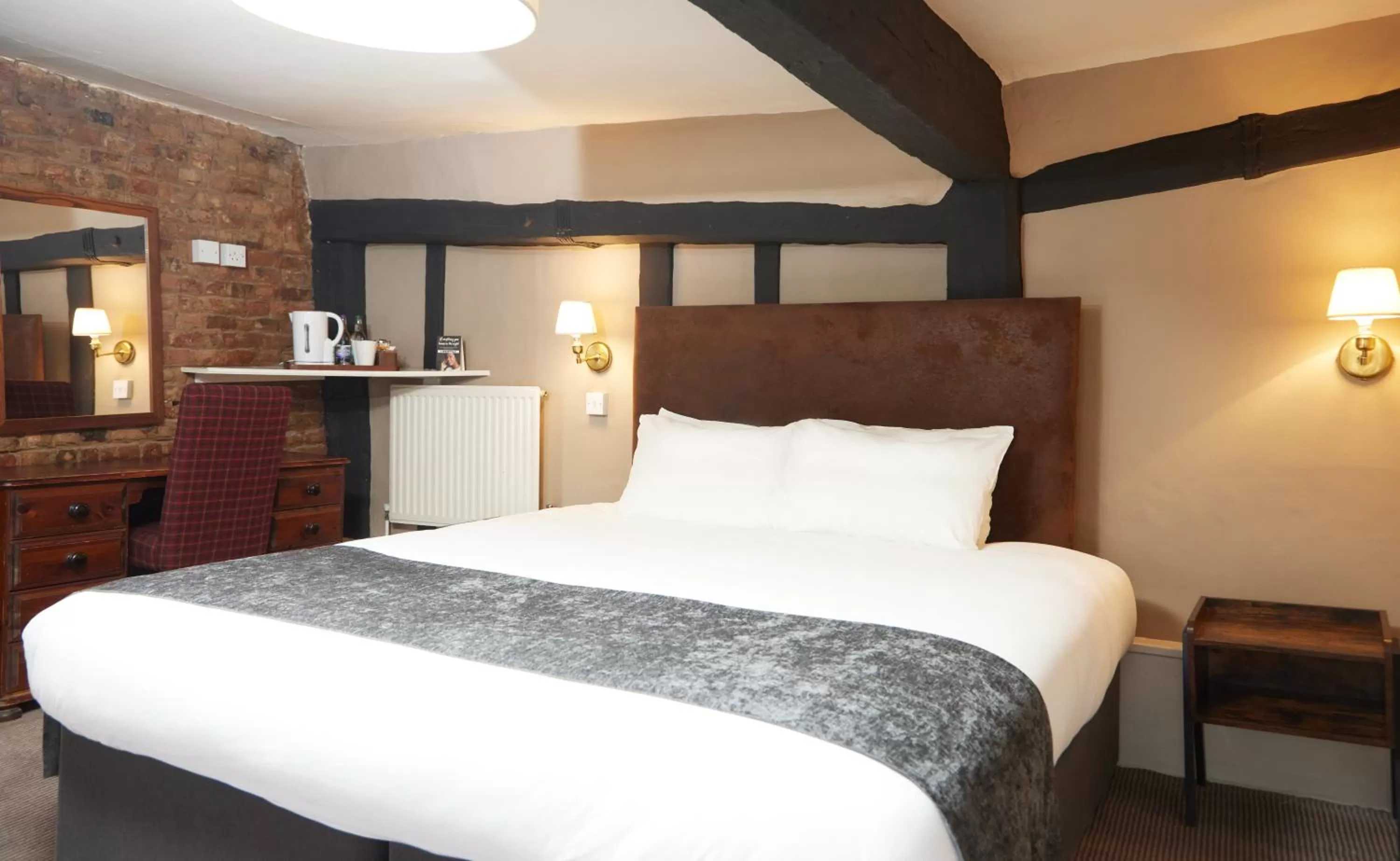 Bedroom, Bed in Bull Hotel by Greene King Inns