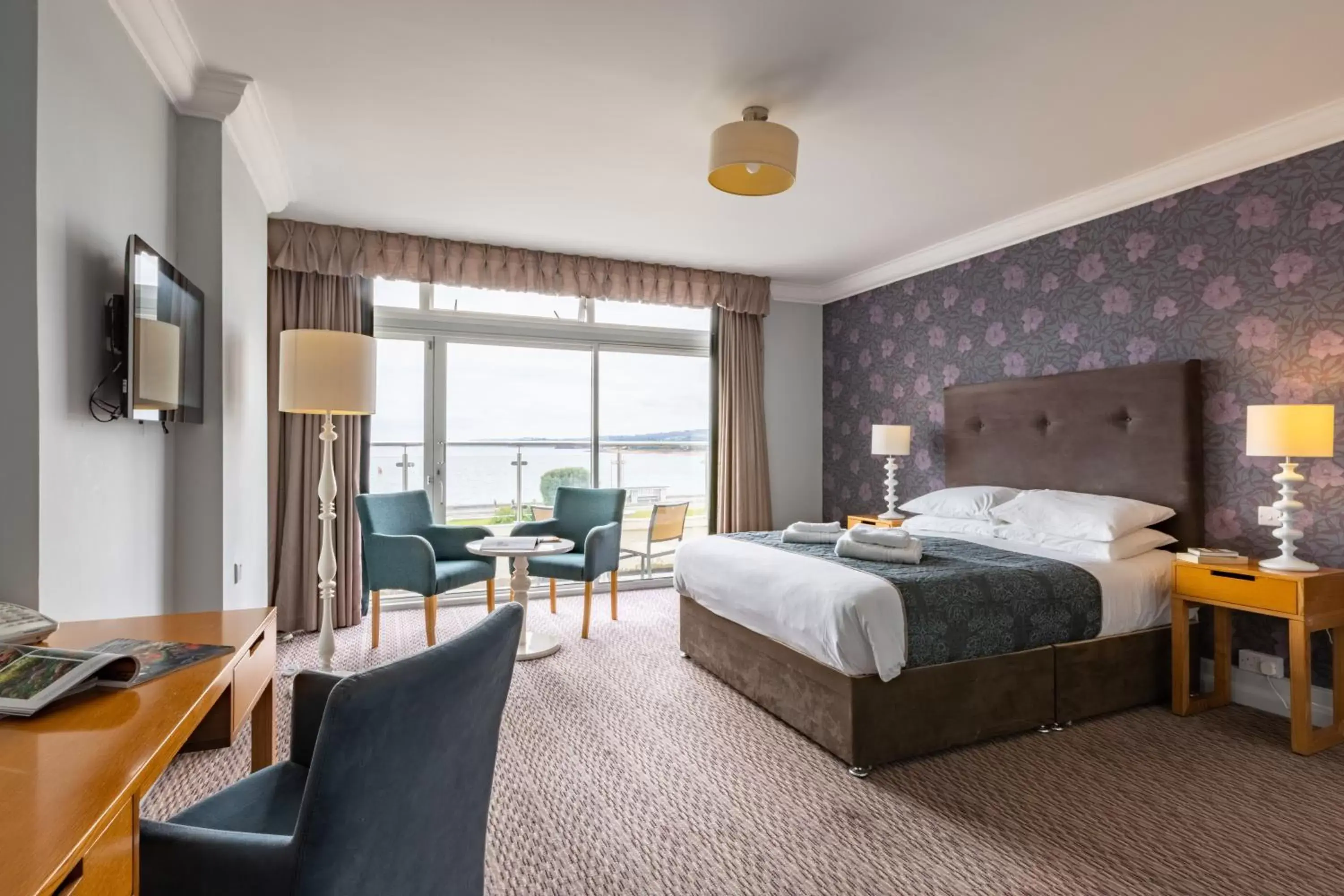 Superior Double Room with Sea View in The Imperial Hotel Exmouth