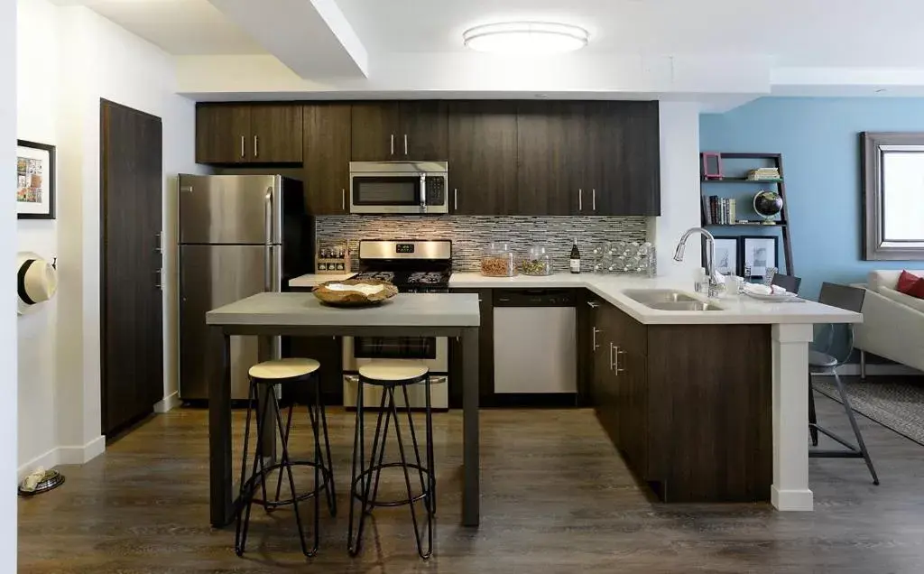 Kitchen/Kitchenette in Modern Apartment Rentals