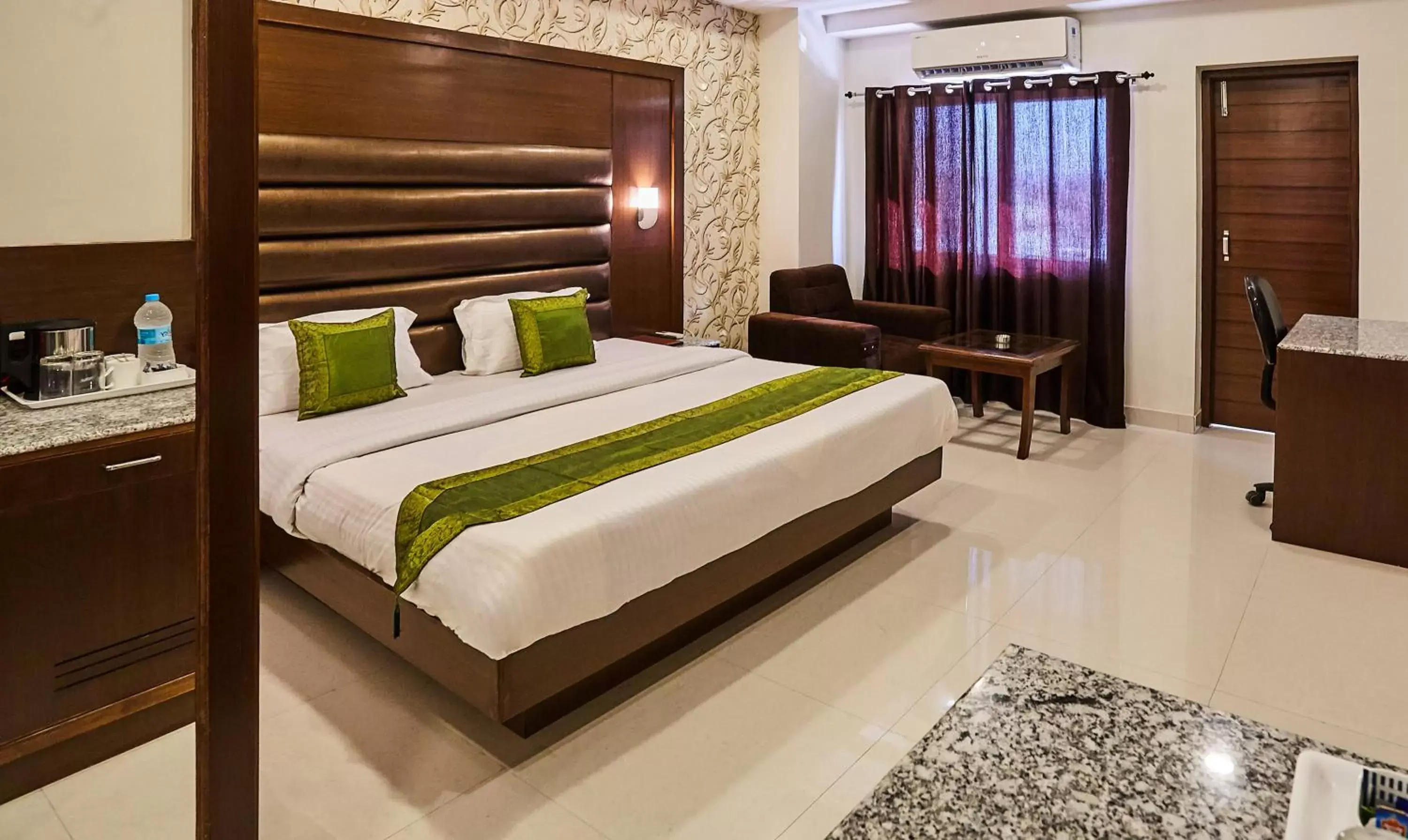 Bedroom, Bed in Treebo Grand Legacy Elite With Roof Top Cafe Bedroom, Bed in Treebo Grand Legacy Elite With Roof Top Cafe