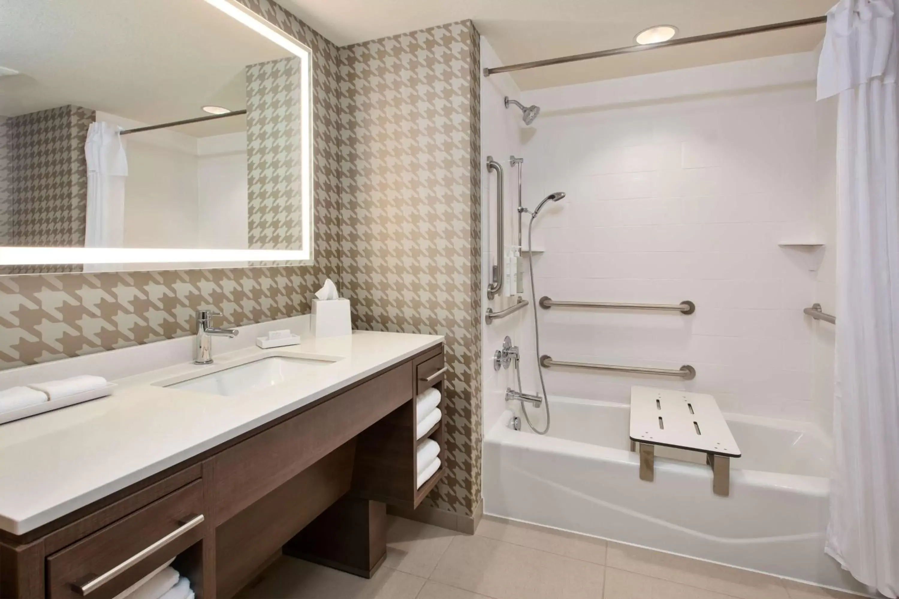 Bathroom in Home2 Suites By Hilton Grand Rapids South