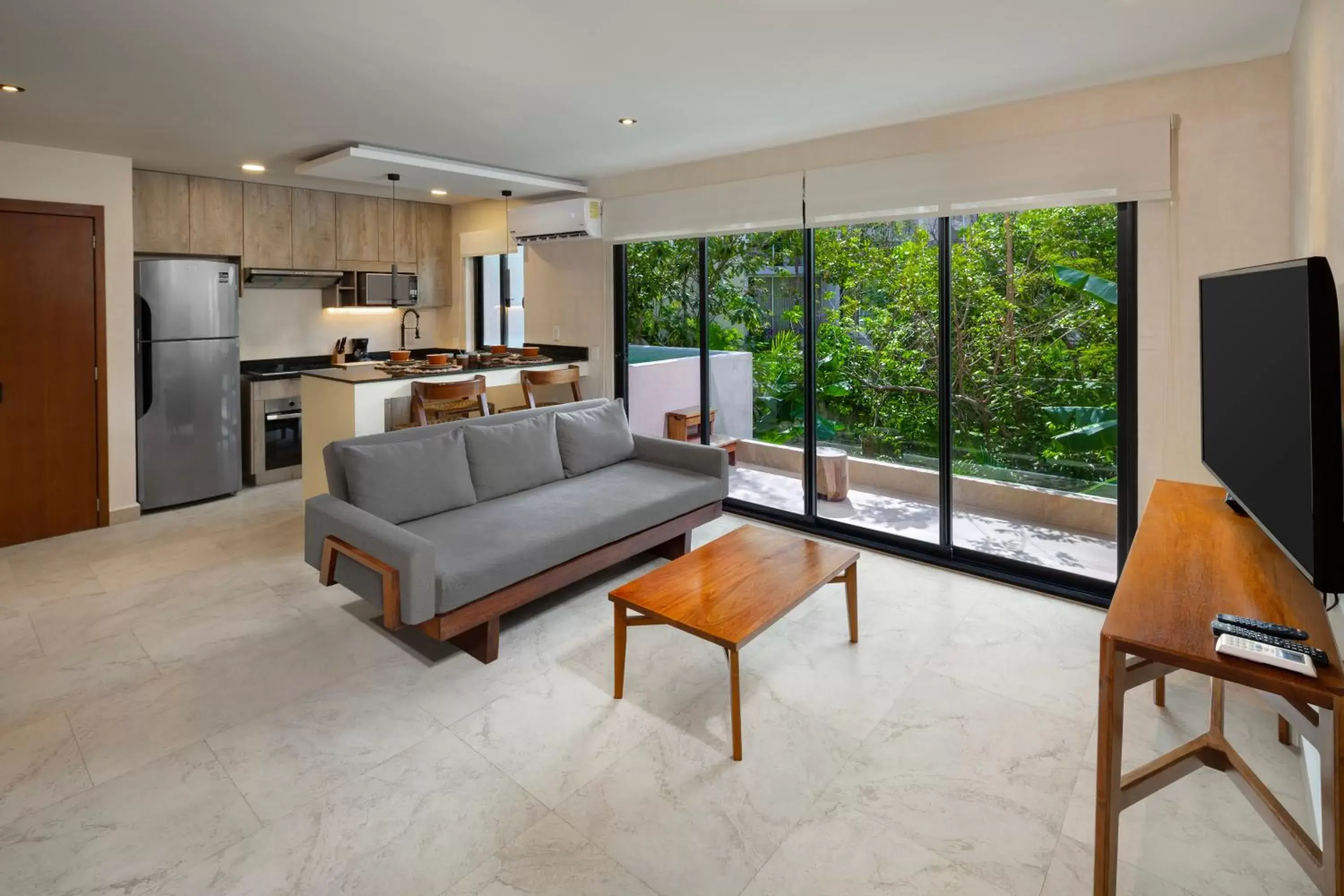 Living room, Seating Area in Cacao Tulum -Luxury Condos-