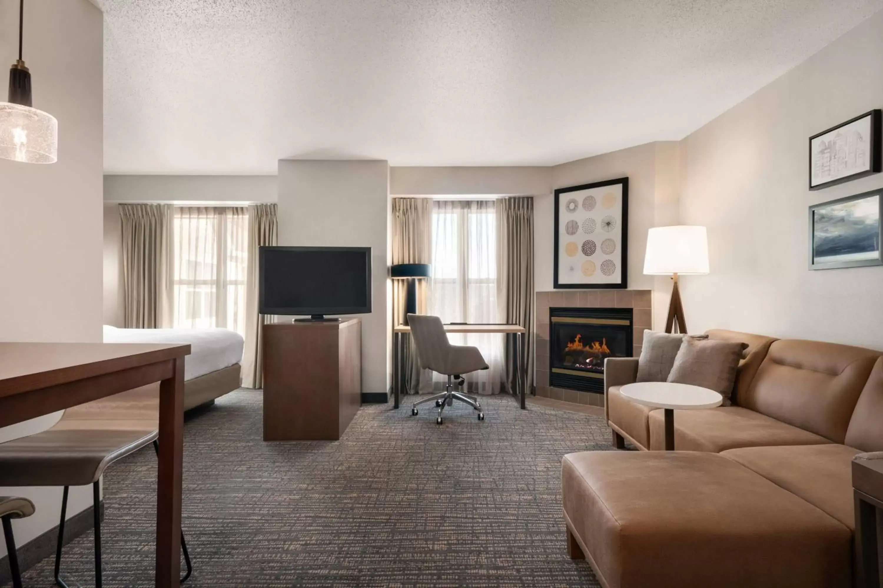 Living room, Seating Area in Residence Inn by Marriott West Springfield