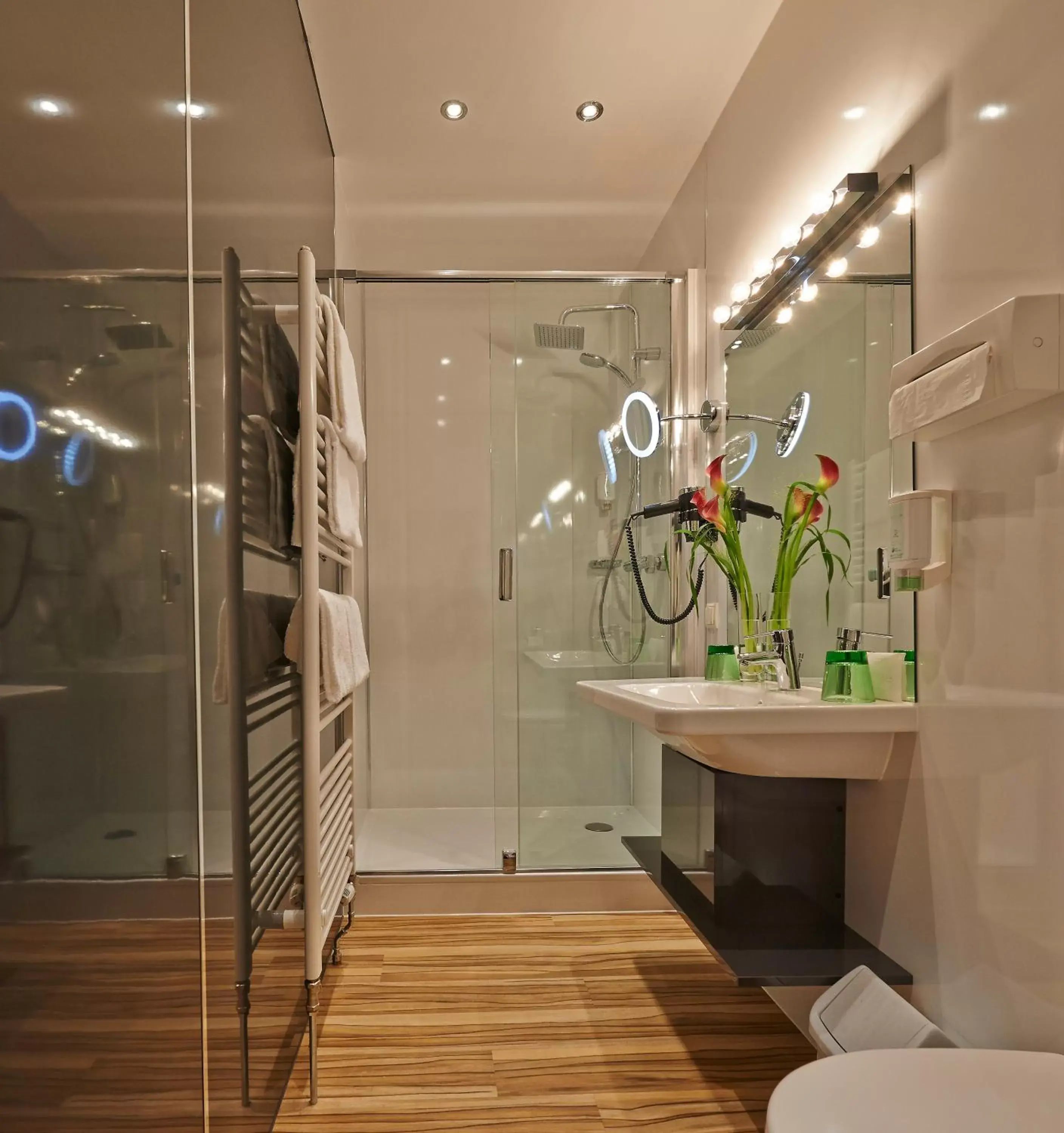 Shower, Bathroom in Hotel Zipser