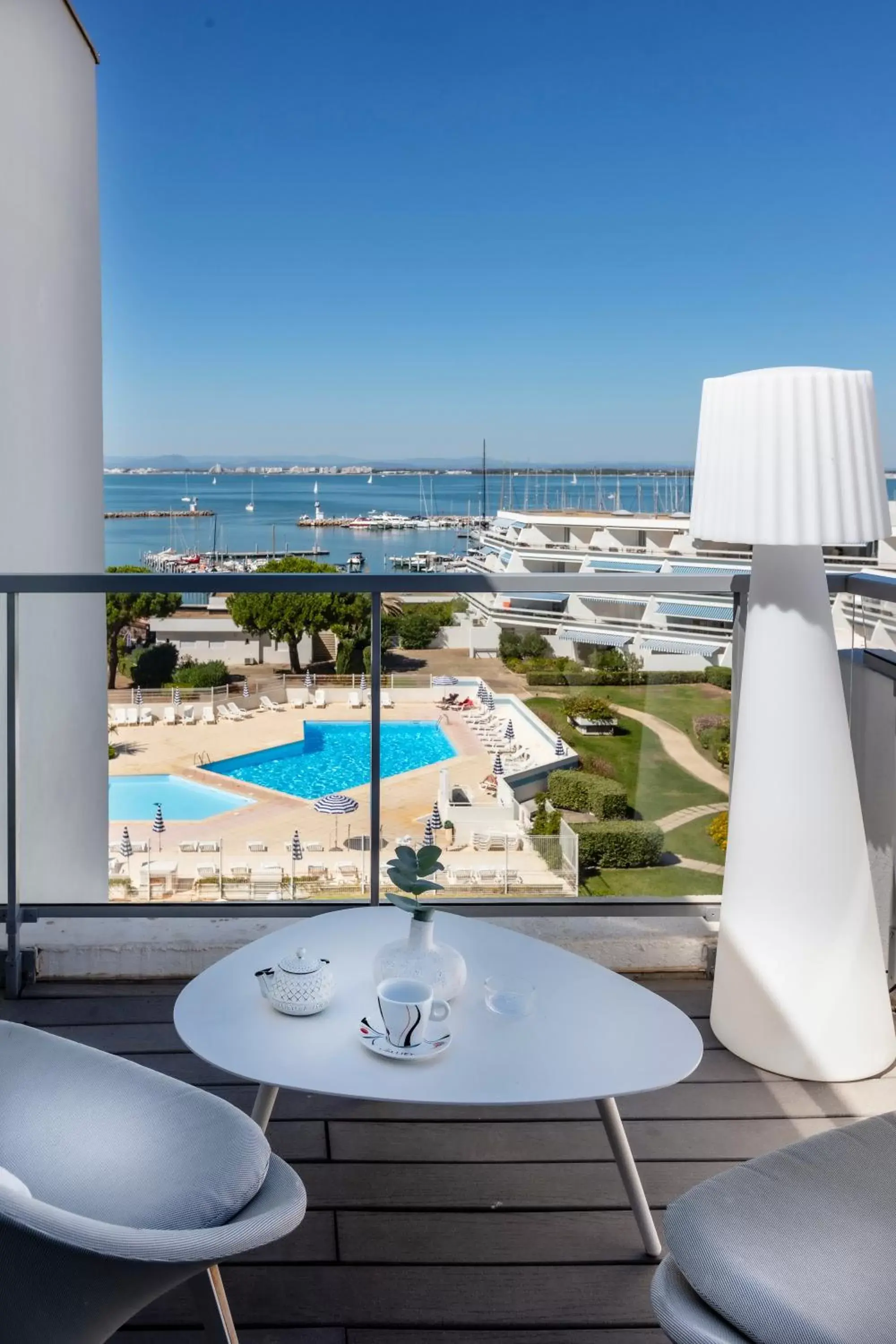 Balcony/Terrace, Pool View in Thalazur Port-Camargue - Hotel & Spa