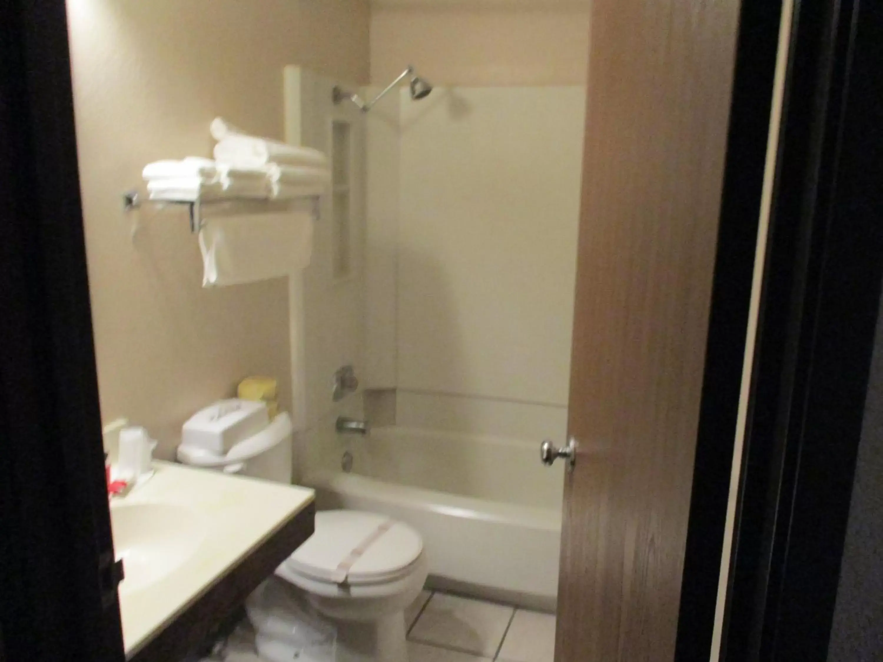 Bathroom in Super 8 by Wyndham Bemidji MN