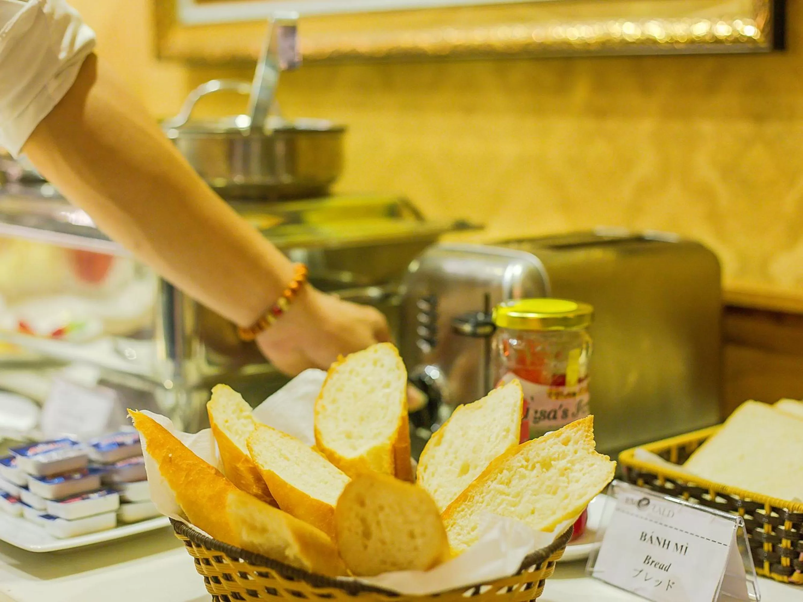 Buffet breakfast in Emerald Boutique Hotel