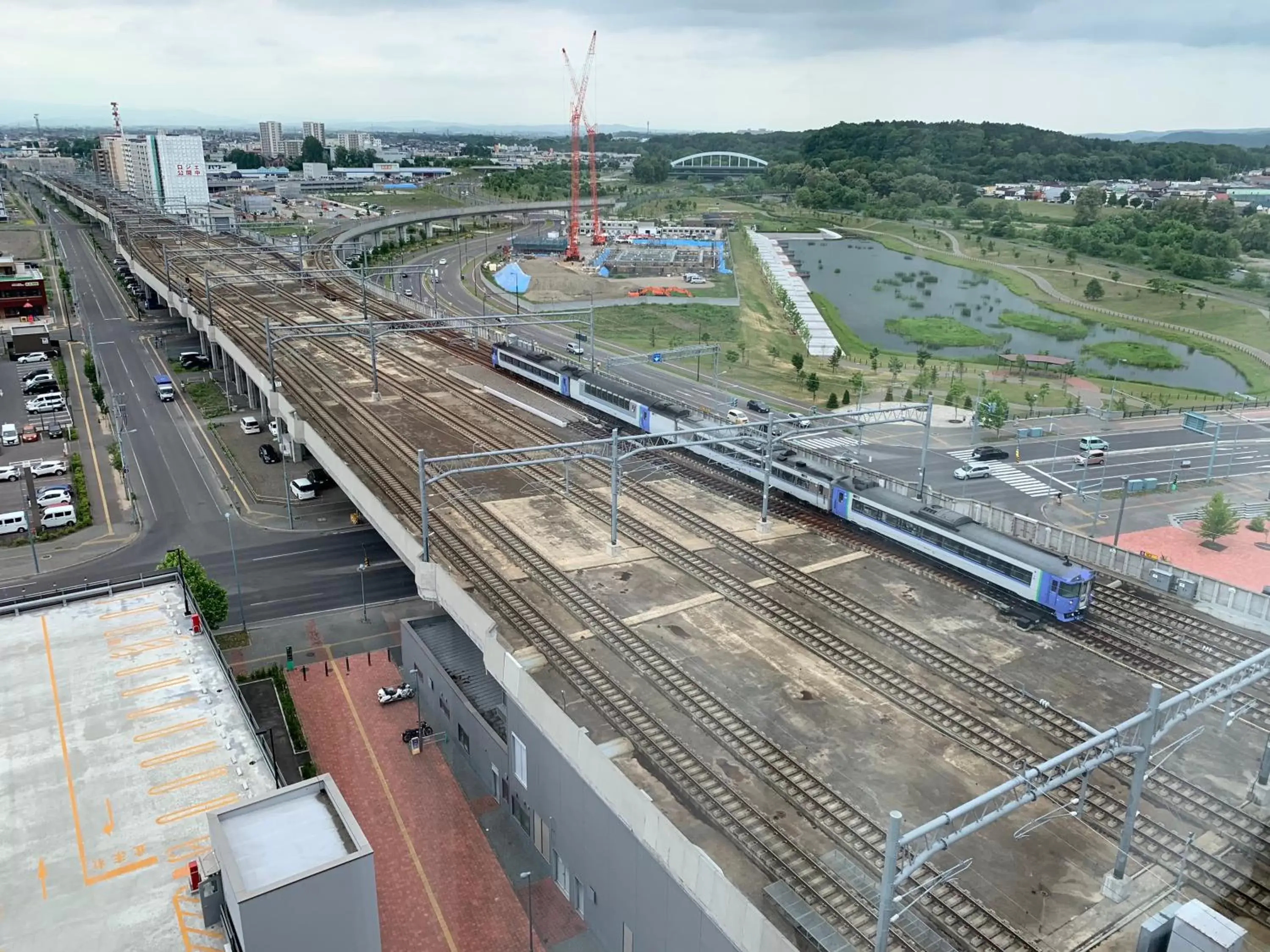 View (from property/room), Bird's-eye View in Y's Hotel Asahikawa Ekimae