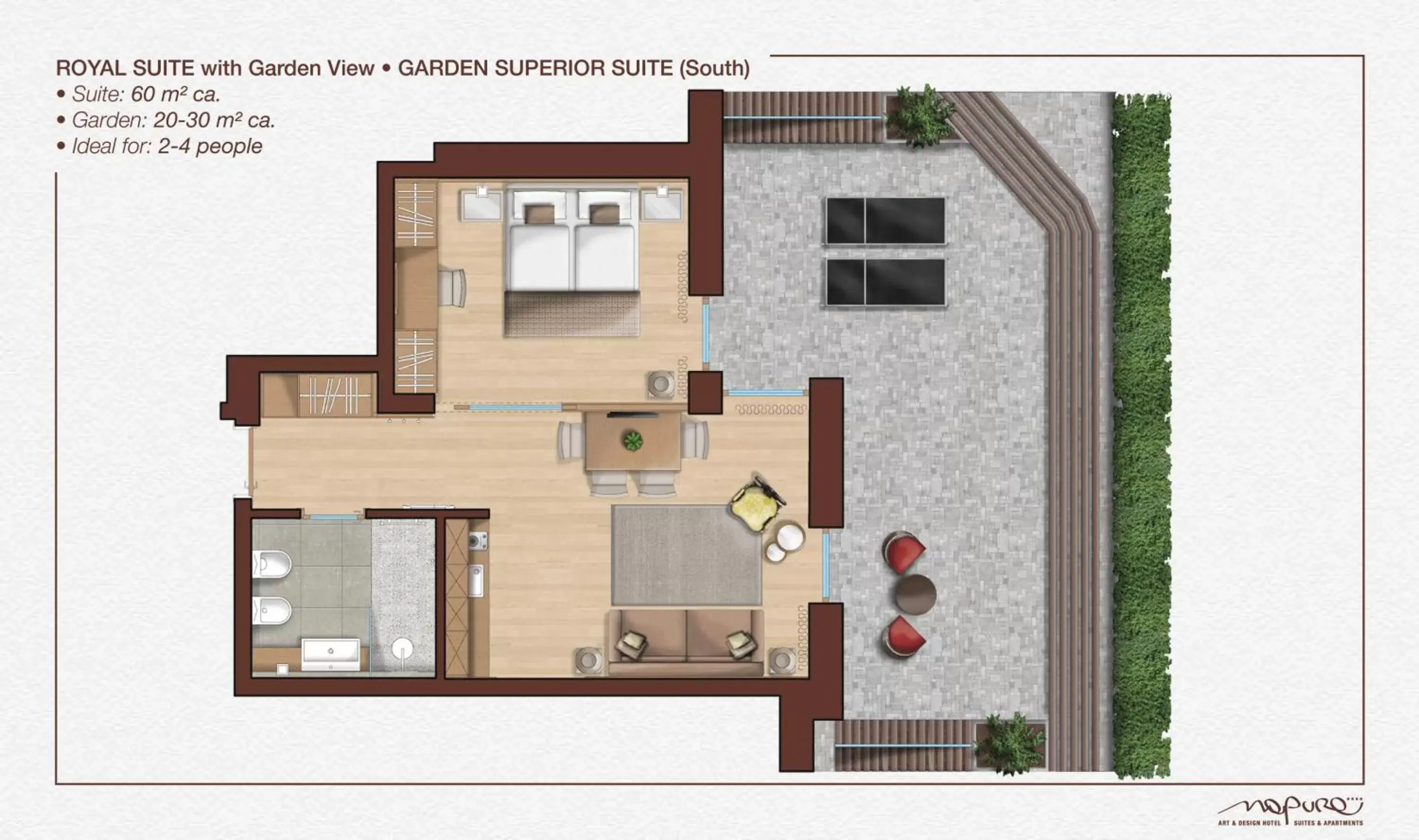 Floor Plan in Art & Design Hotel Napura