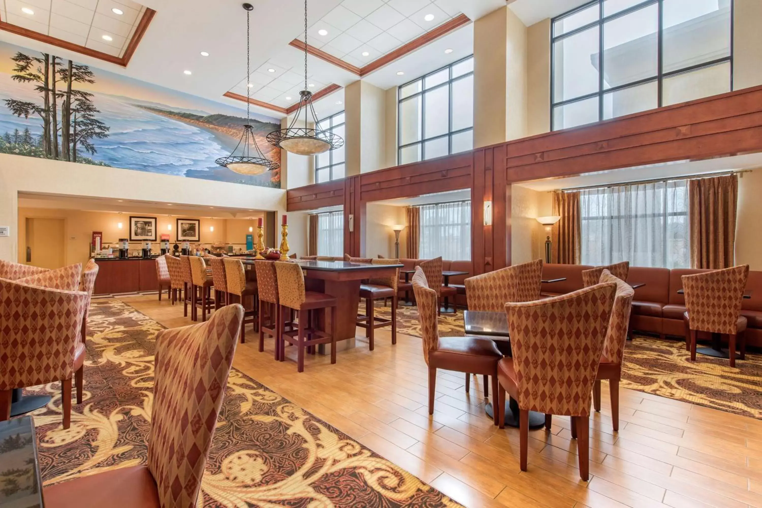 Lobby or reception, Restaurant/Places to Eat in Hampton Inn & Suites Arcata