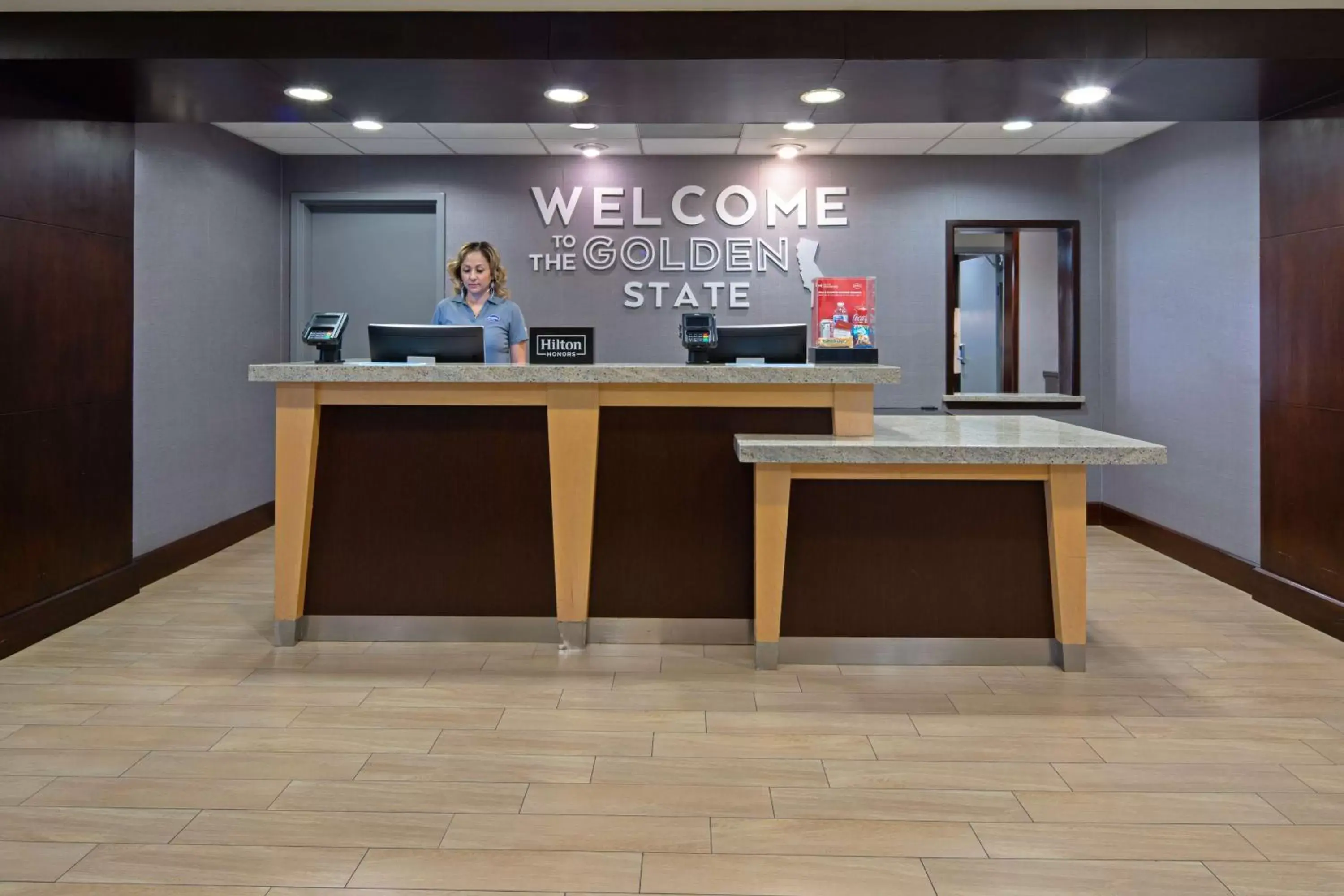 Lobby or reception in Hampton Inn Visalia Lobby or reception in Hampton Inn Visalia