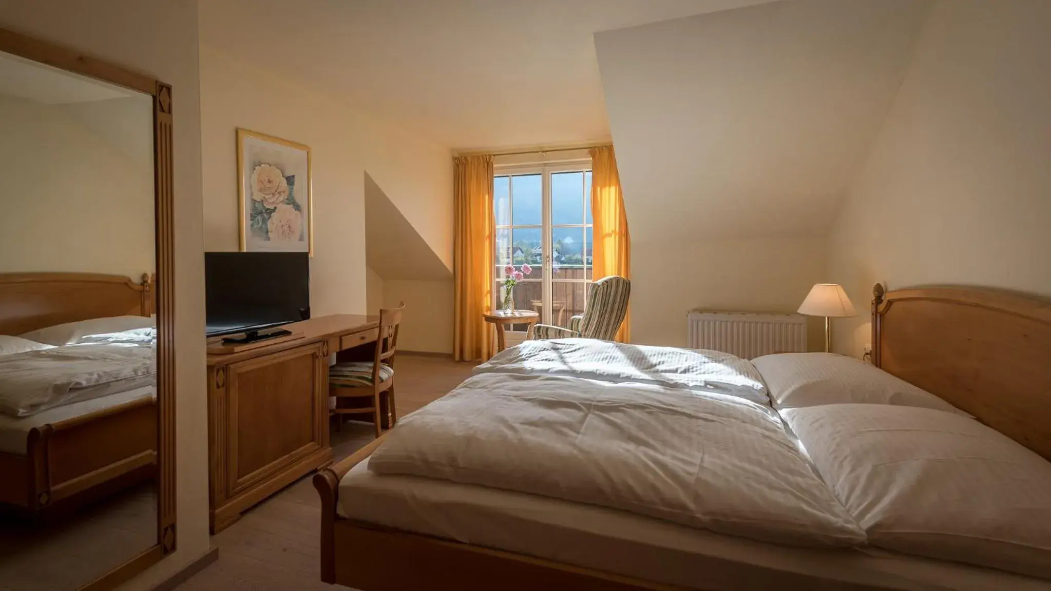 Bedroom, Bed in Hotel Gasthof Mostwastl