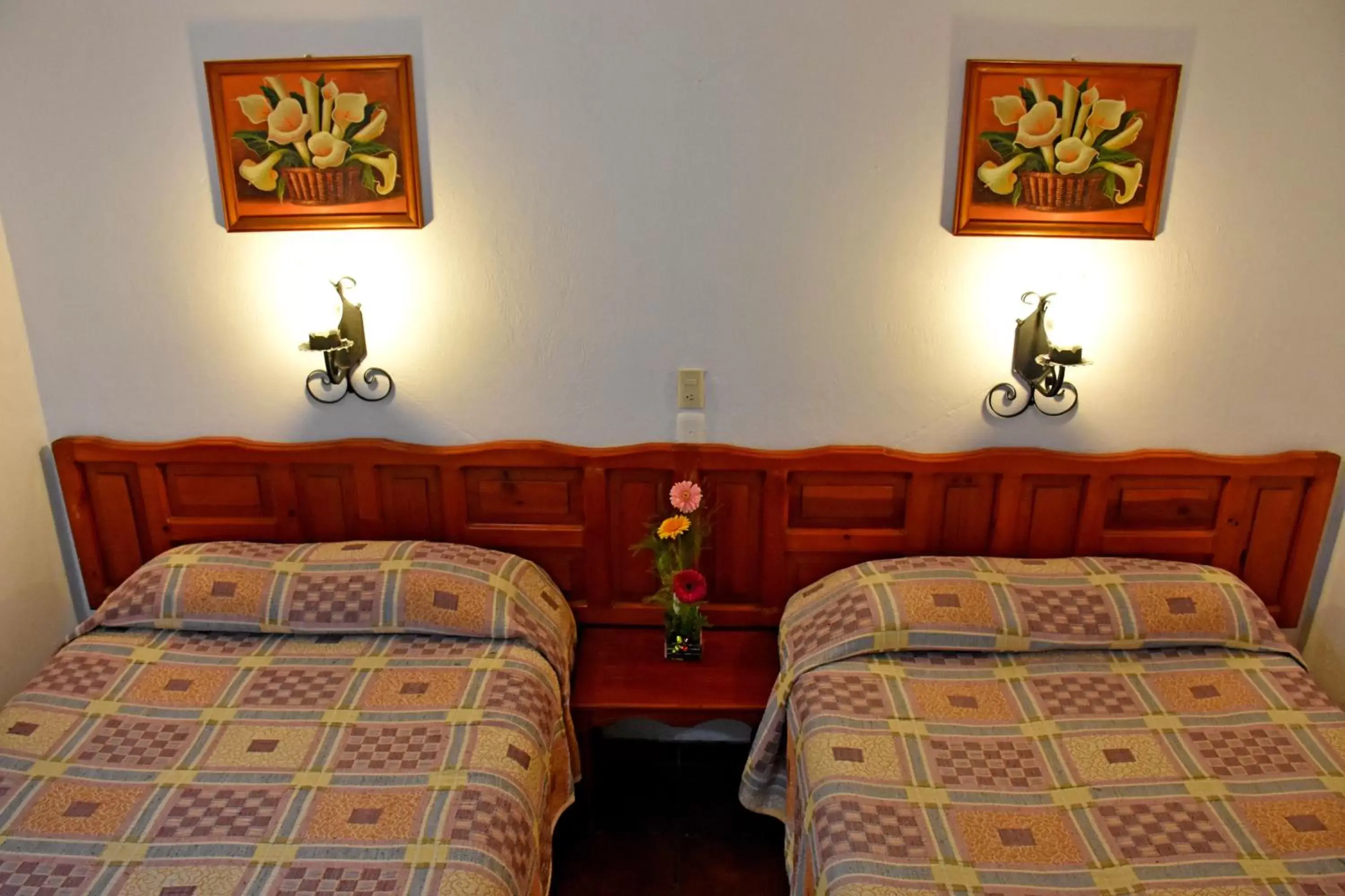 Bed in Hotel San Luis