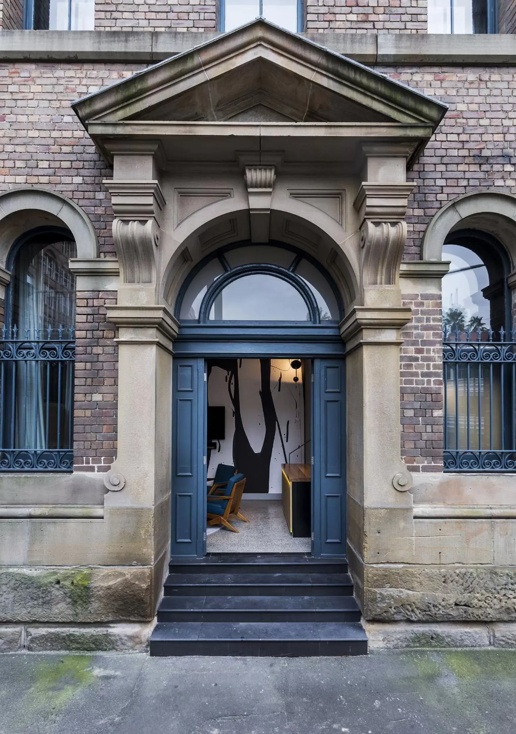 Facade/entrance in The Woolstore 1888 by Ovolo