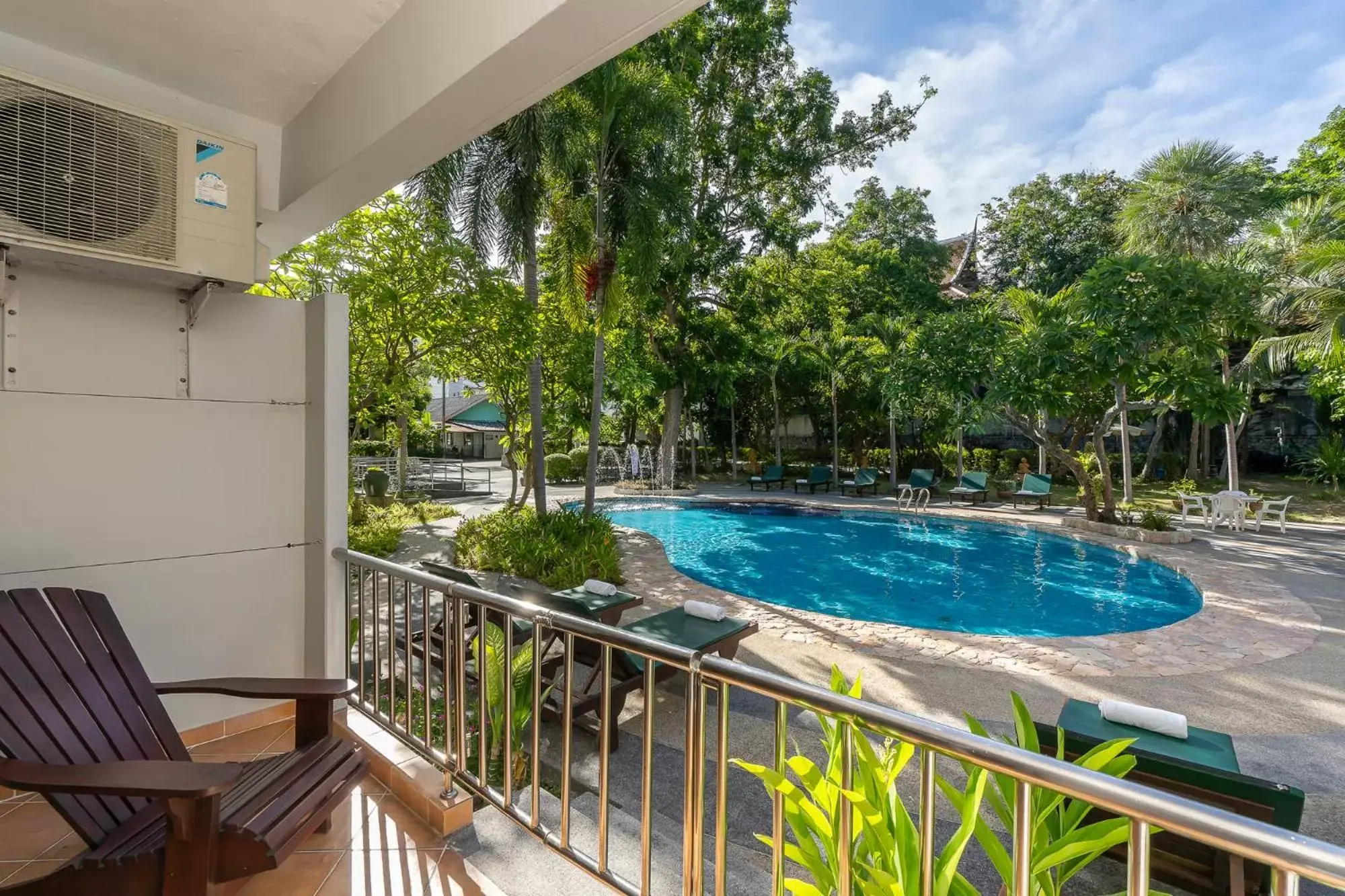 Balcony/Terrace, Pool View in Bella Villa Pattaya 3rd Road