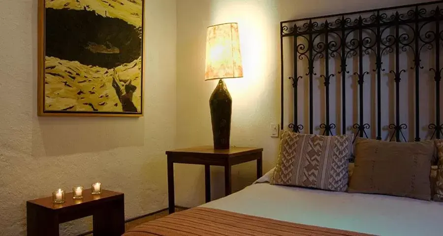 Bed, Seating Area in Hotel La Casona de Tita