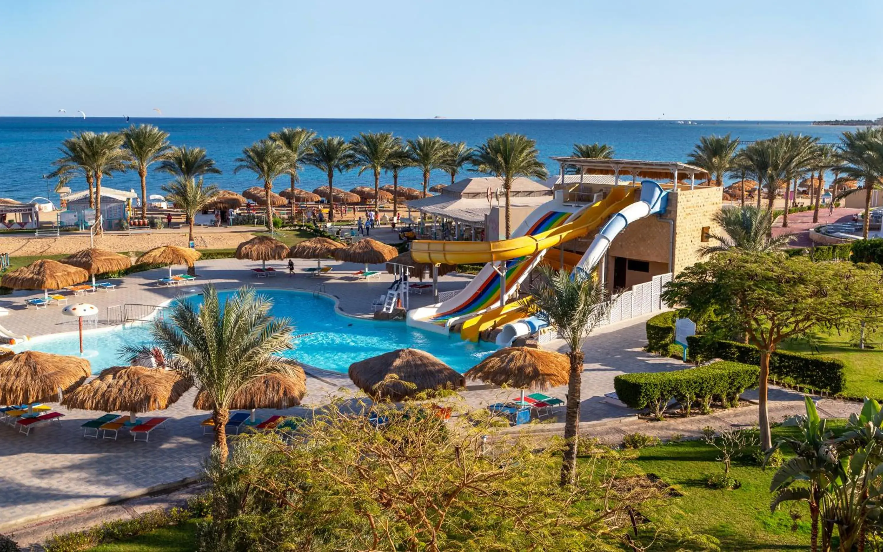 Pool view, Water Park in Caribbean World Resort Soma Bay