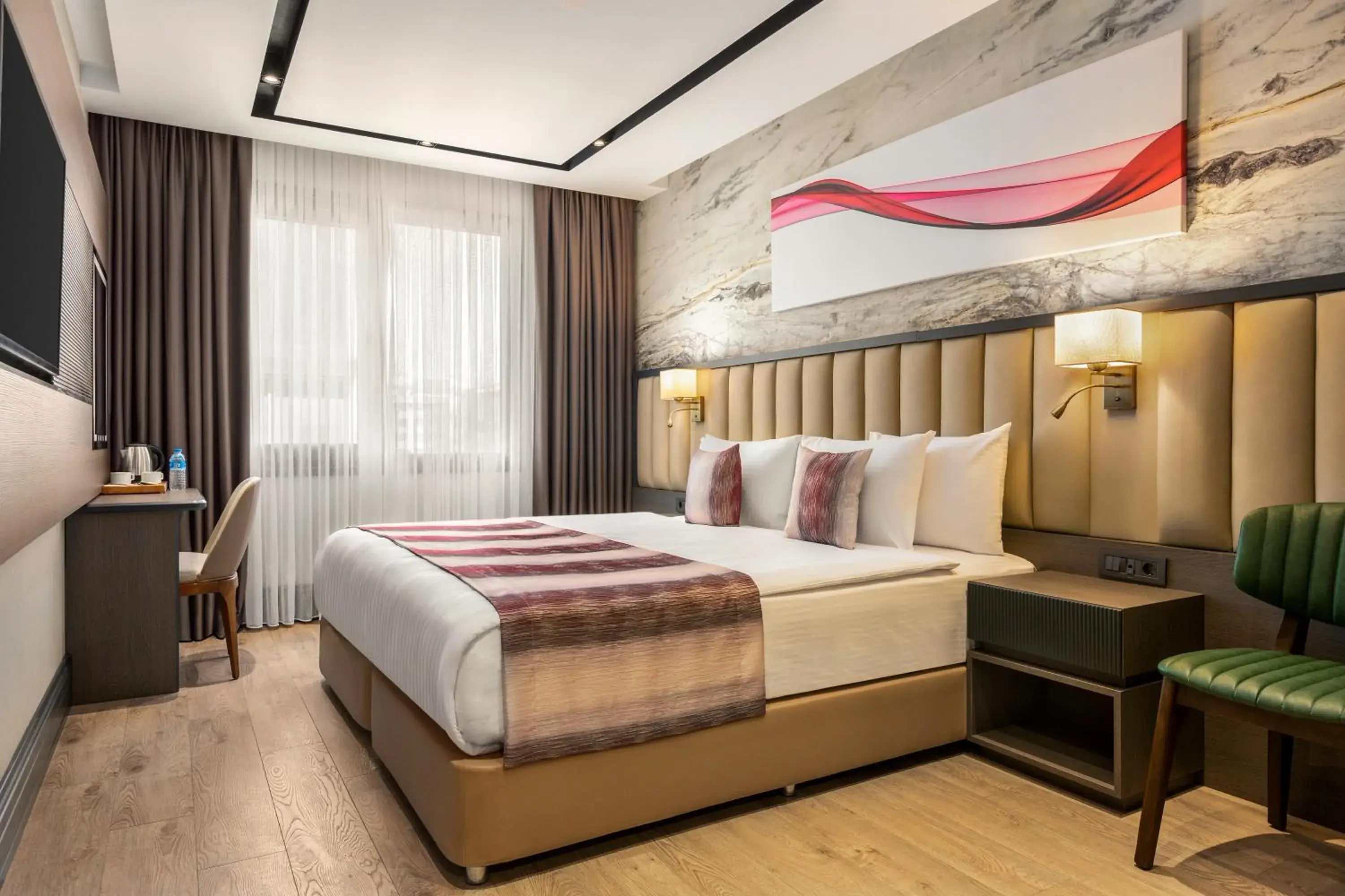 Bed in Ramada by Wyndham Istanbul Umraniye Bed in Ramada by Wyndham Istanbul Umraniye