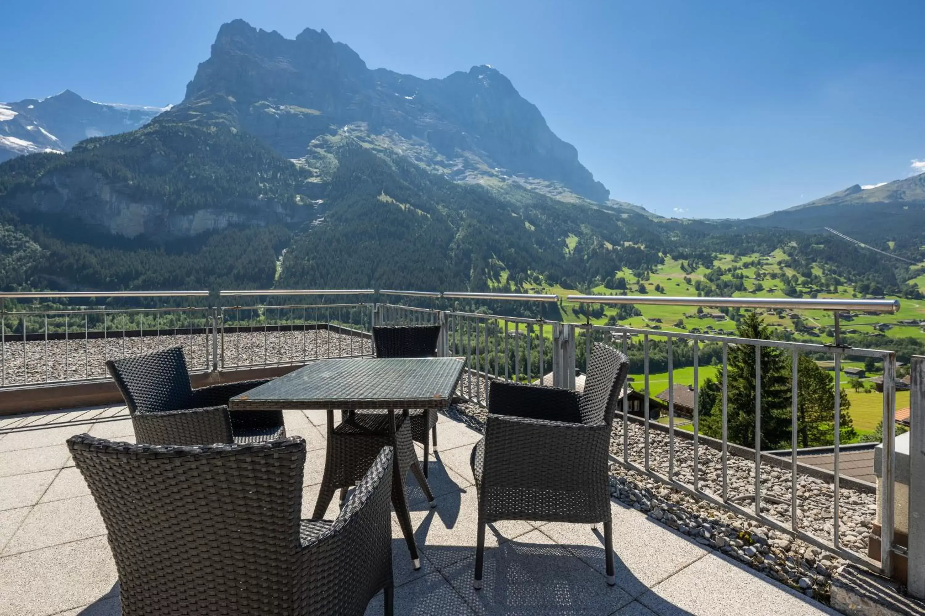 Balcony/Terrace in Hotel Spinne Grindelwald