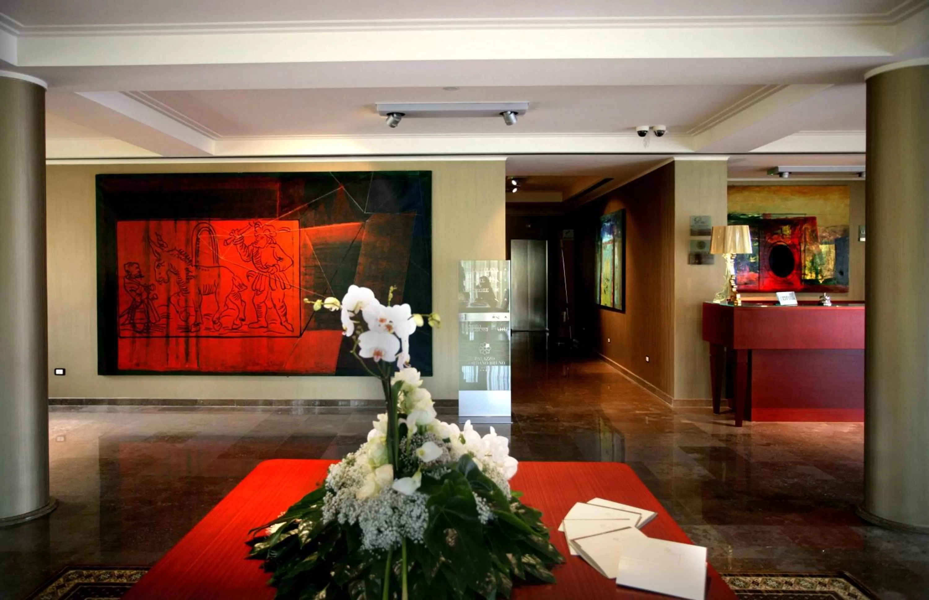 Lobby or reception in Palazzo Giordano Bruno