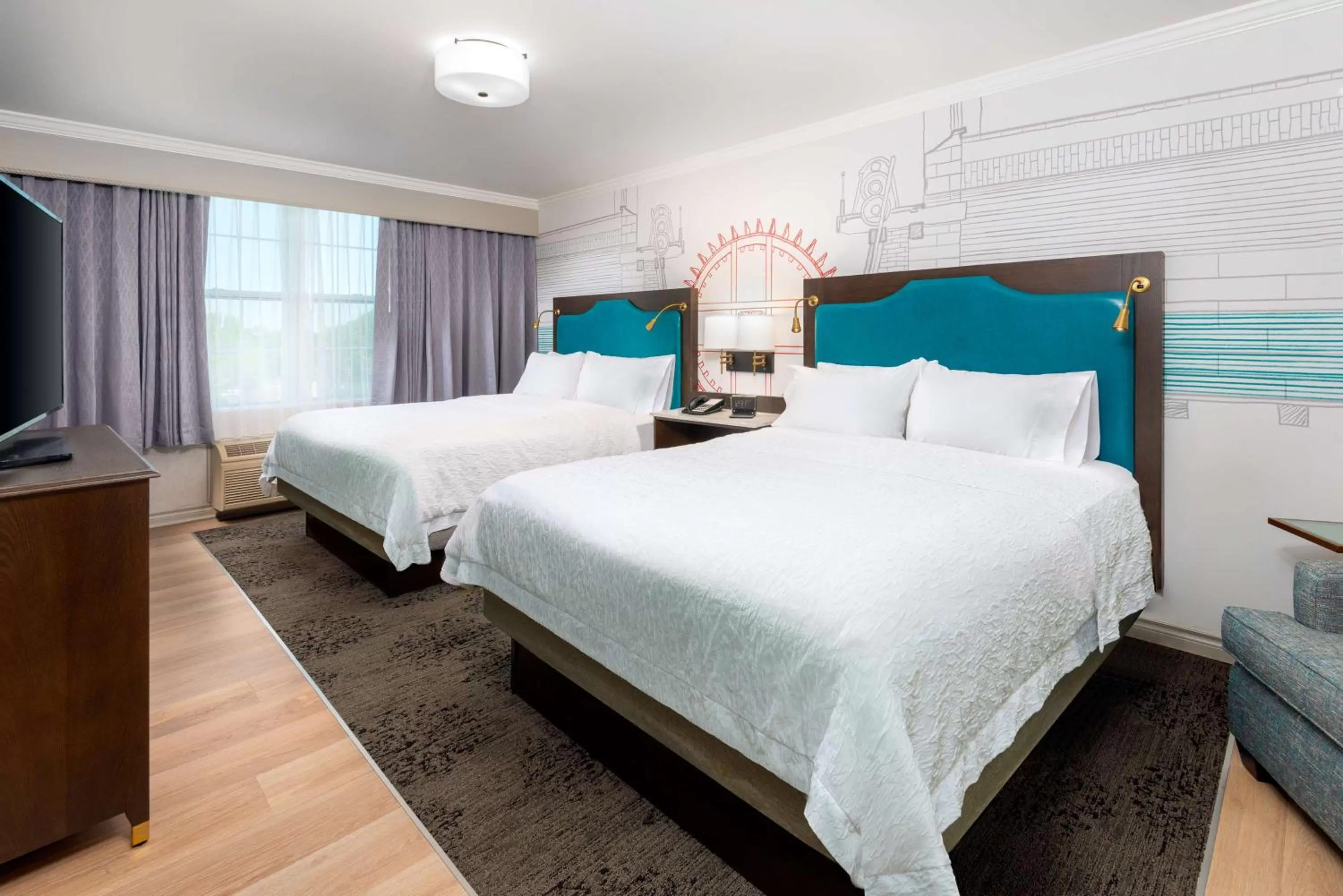 Bed in Hampton Inn Buffalo-Williamsville