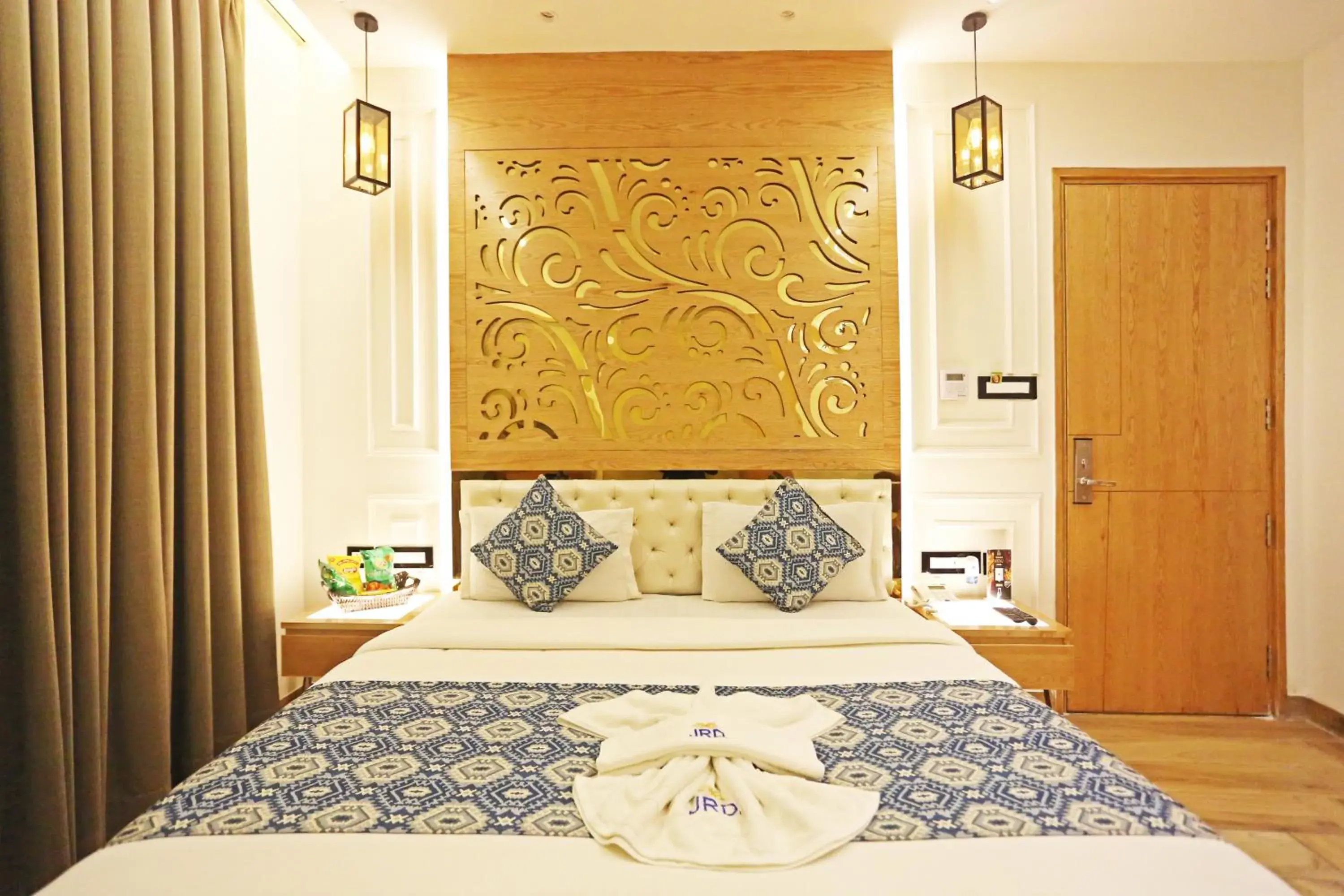 Bed in The Jrd Luxury Boutique Hotel