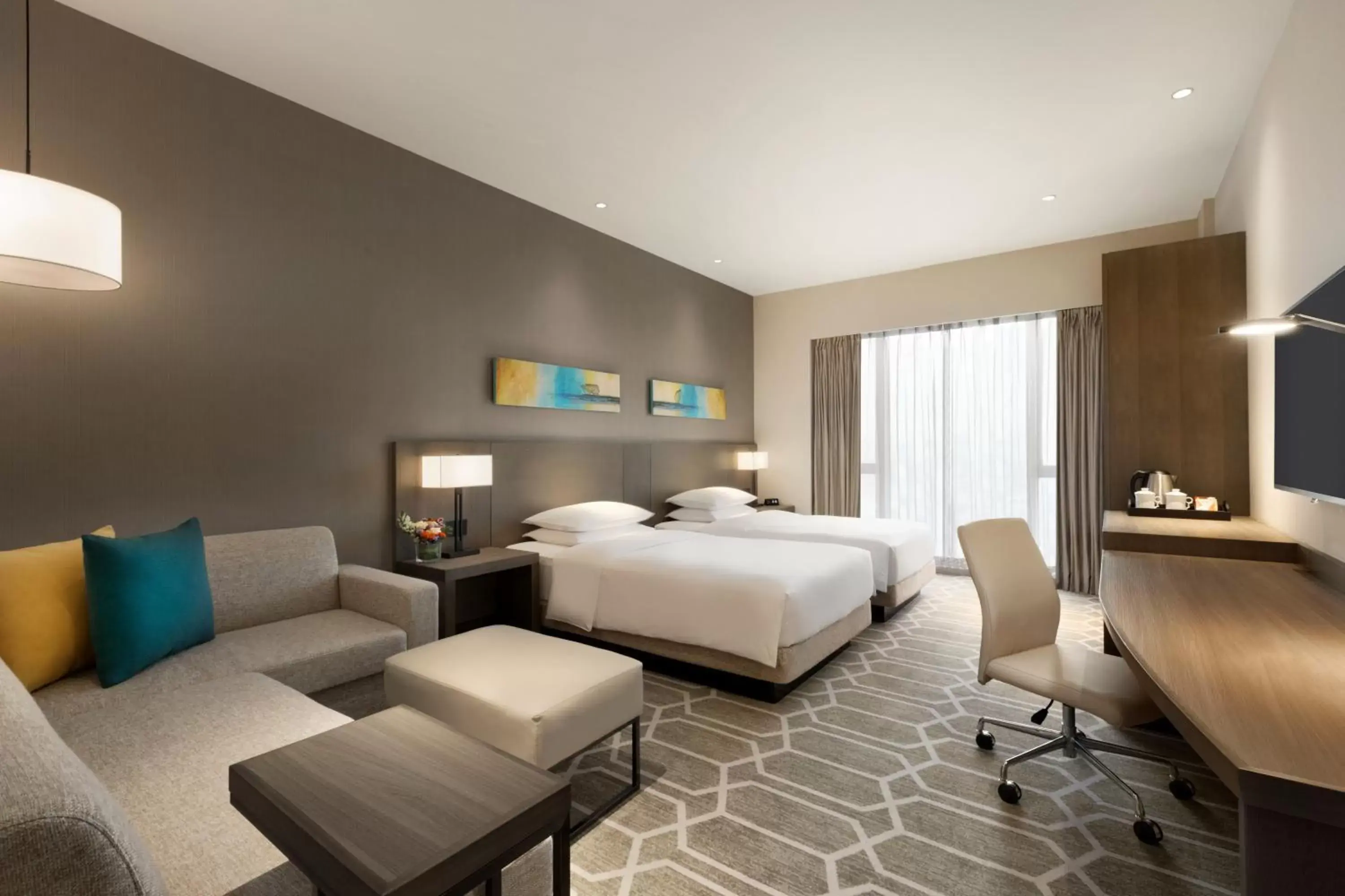 Photo of the whole room, Bed in Hyatt Place Zhuhai Jinshi Photo of the whole room, Bed in Hyatt Place Zhuhai Jinshi