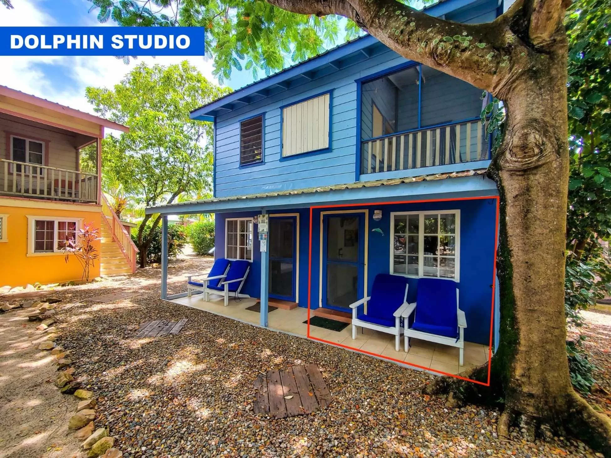Facade/entrance in Placencia Villas