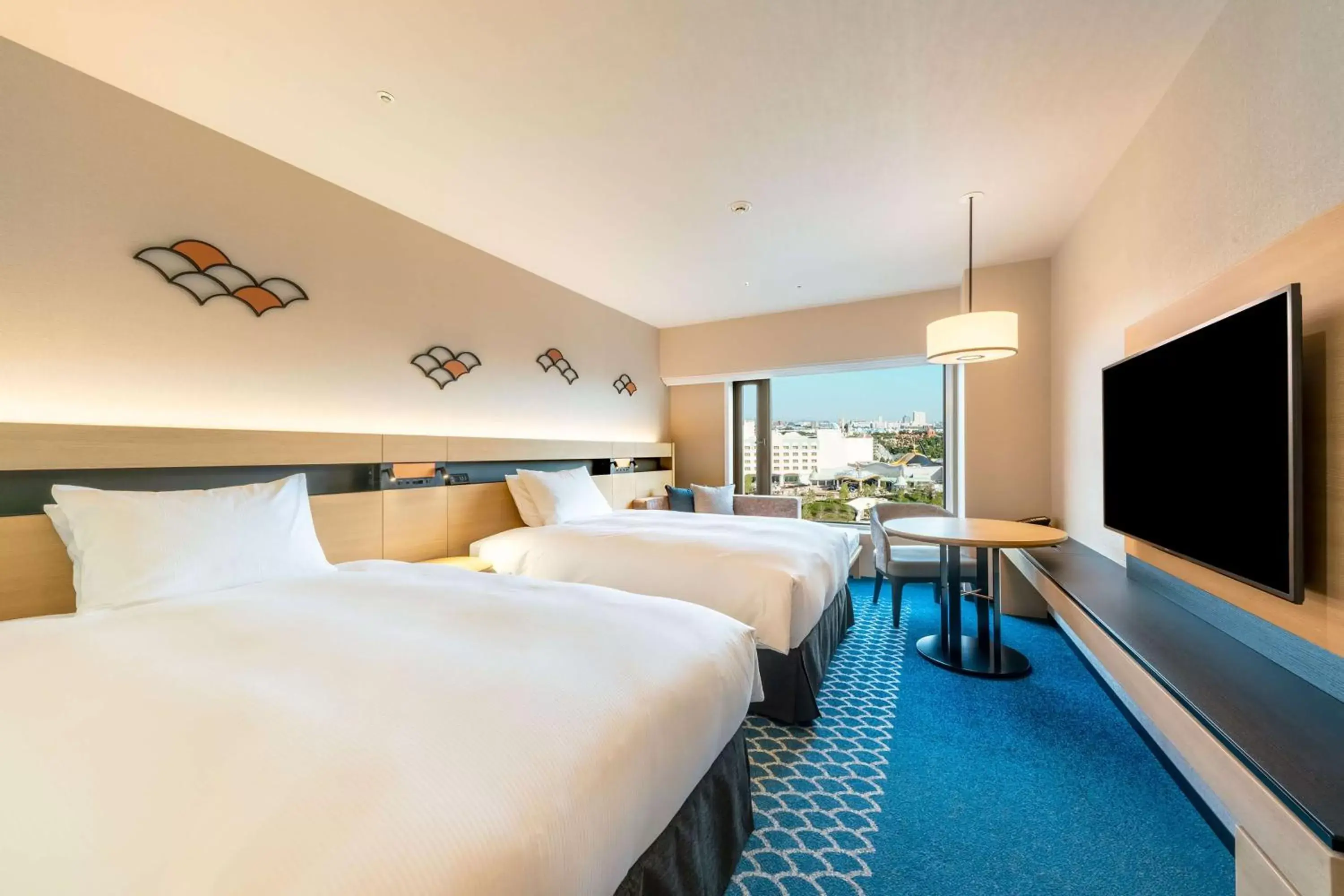 Bed in Hilton Tokyo Bay