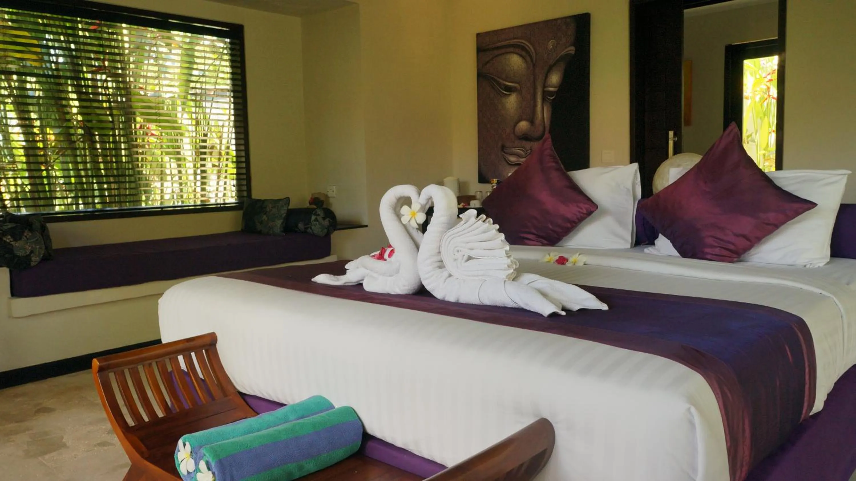 Bed in Katala Suites and Villas