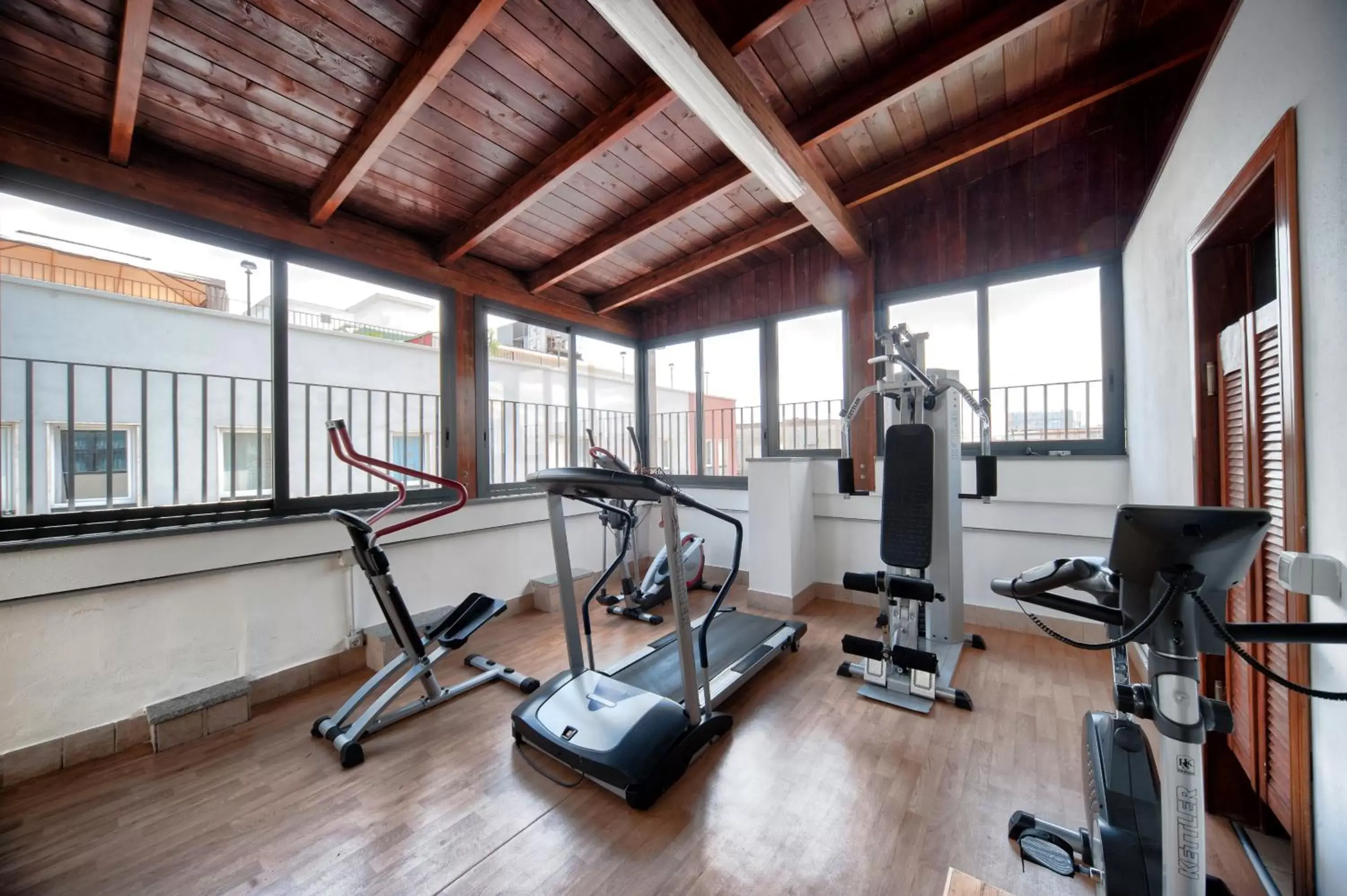Fitness centre/facilities, View in Magri's Hotel