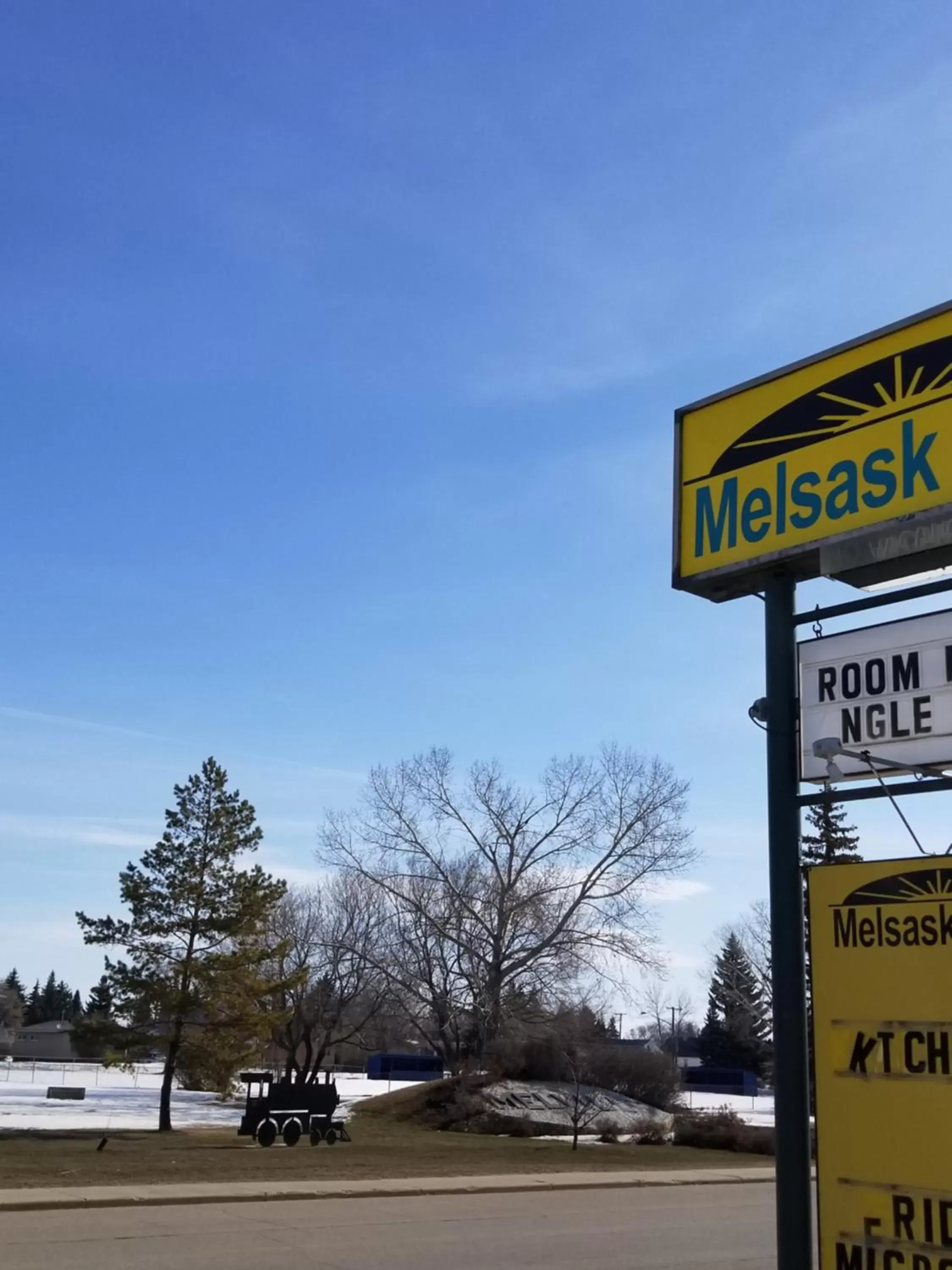 Property Logo/Sign in Melsask Motel