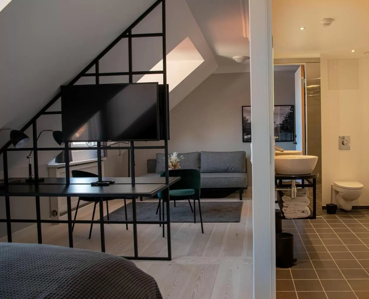 Bed in Hotel Fredensborg Store Kro