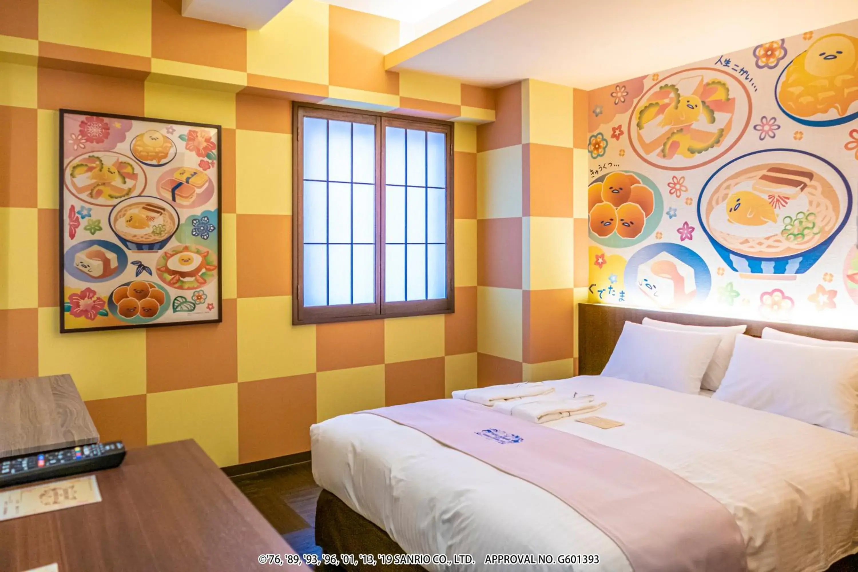 Photo of the whole room, Bed in Hotel Okinawa With Sanrio Characters