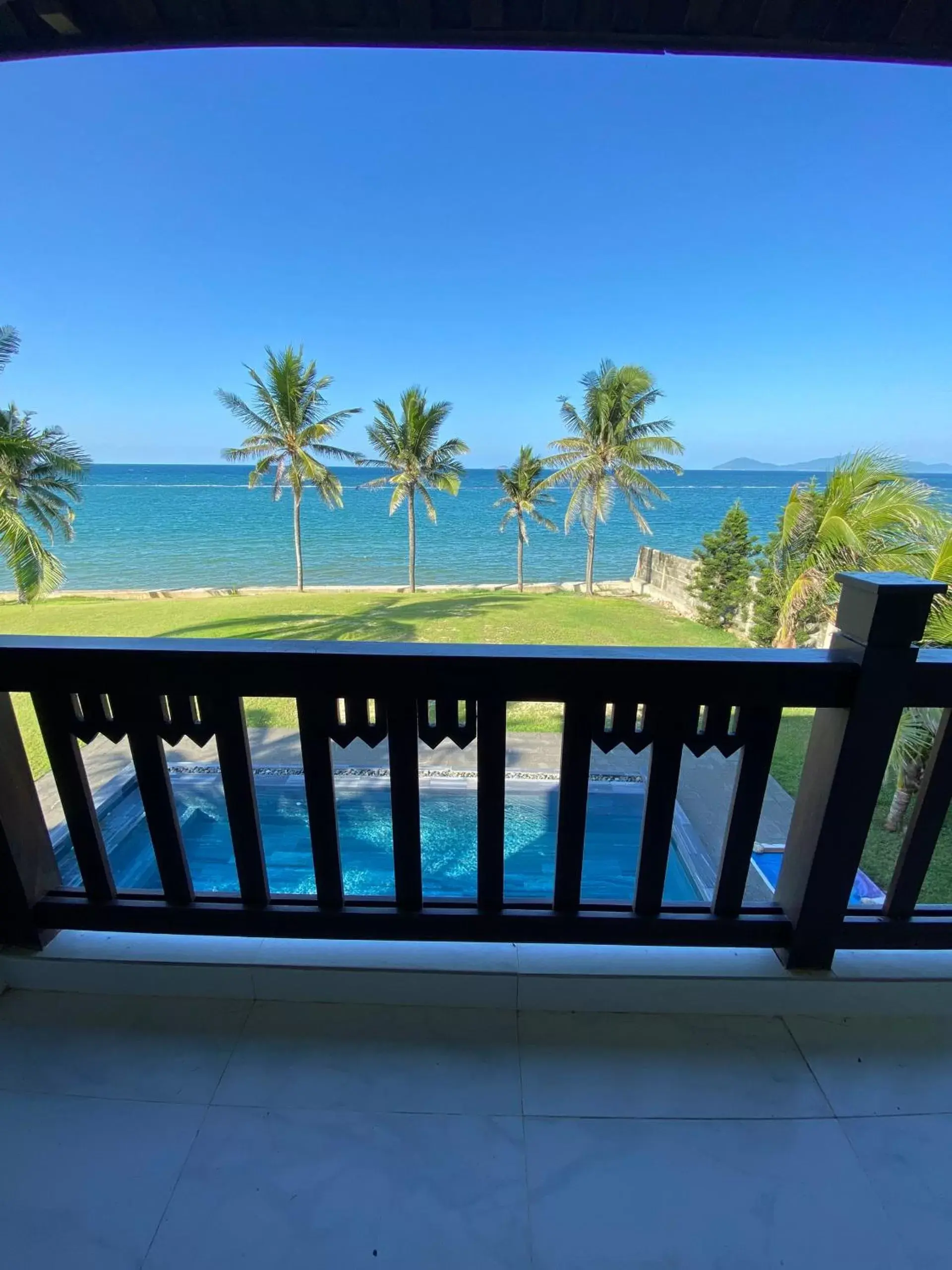 Balcony/Terrace, Sea View in Palm Garden Beach Resort & Spa