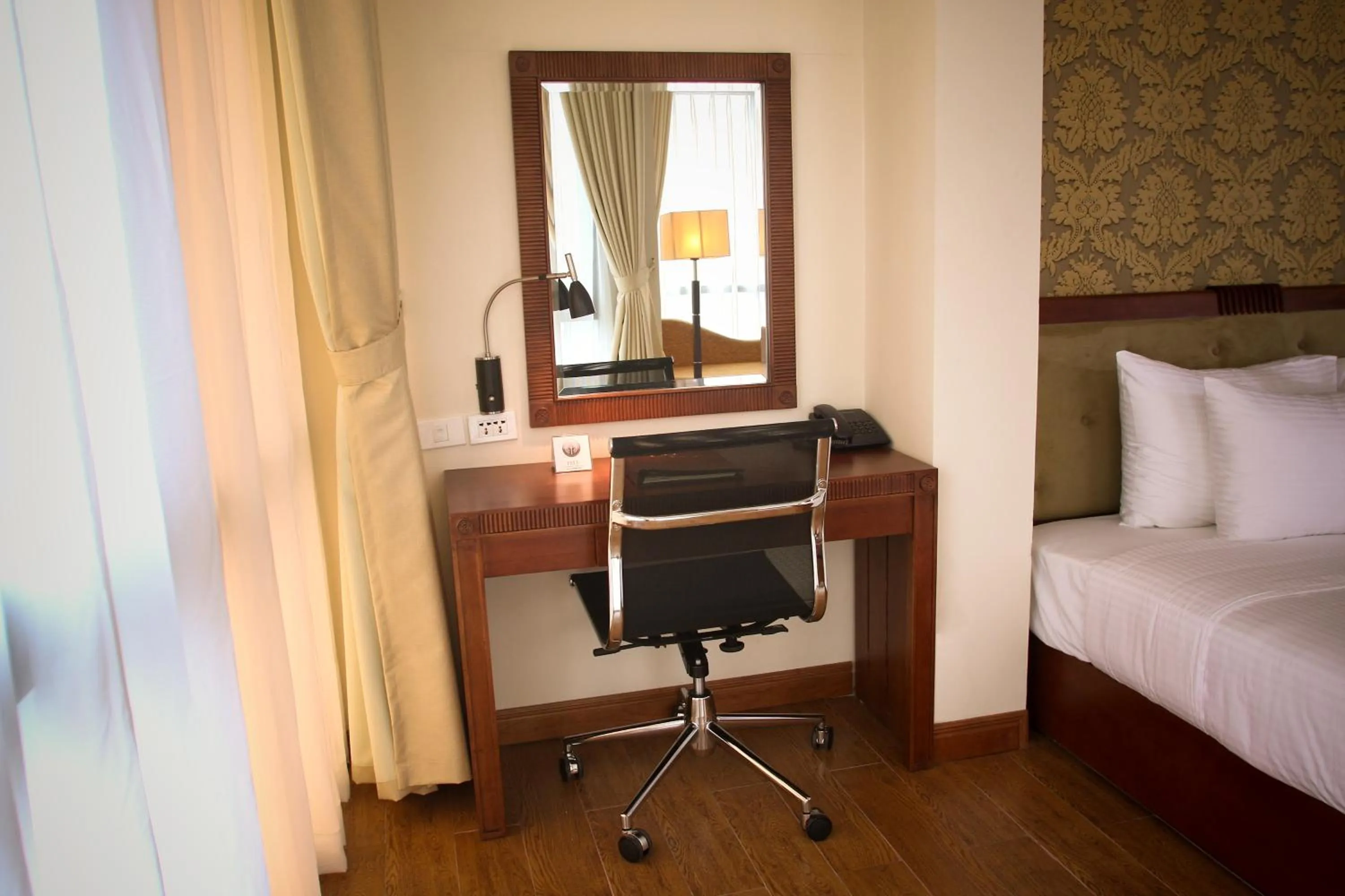 Decorative detail, Bed in Sunset Westlake Hanoi Hotel