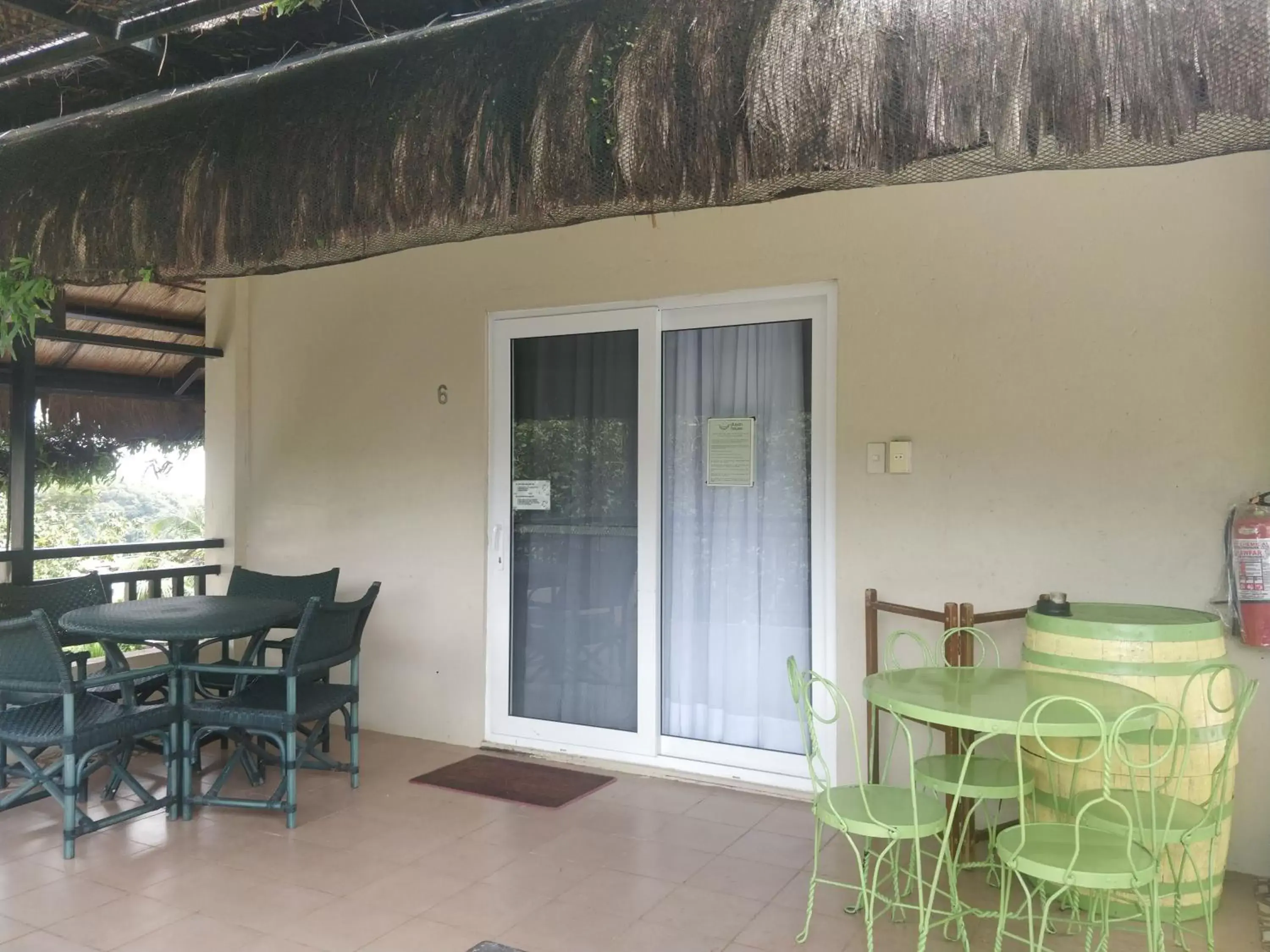 Patio, Dining Area in The Duyan House at Sinagtala Resort