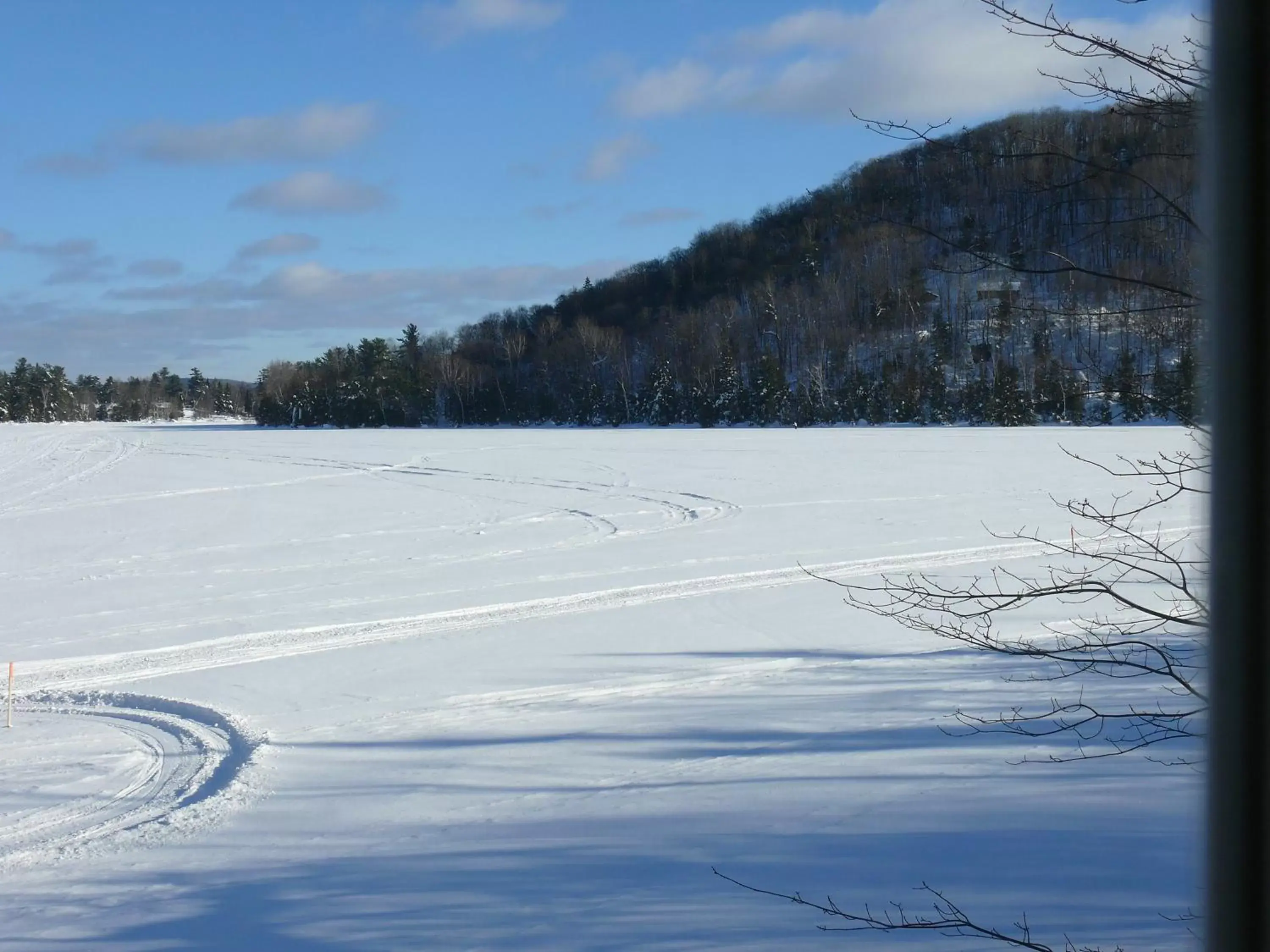 Natural landscape, Winter in Auberge du Lac Morency