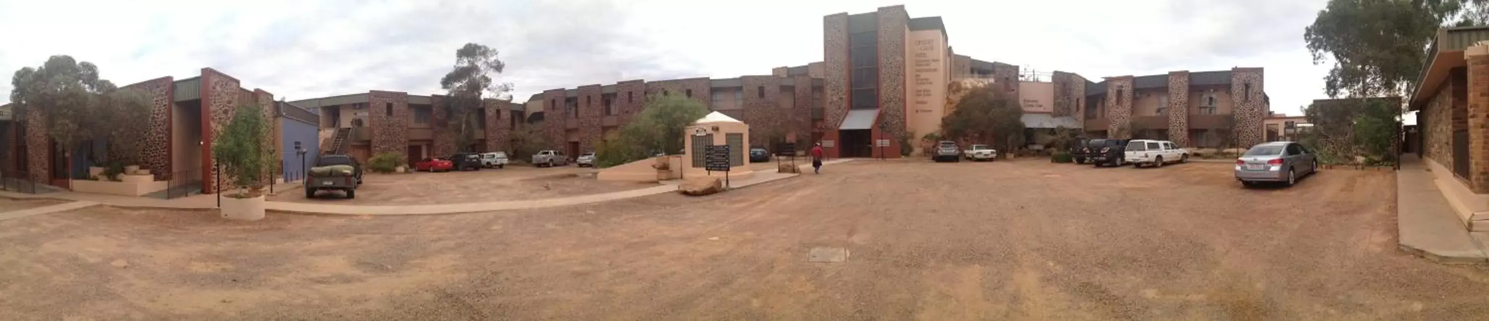 Facade/entrance in Desert Cave Hotel