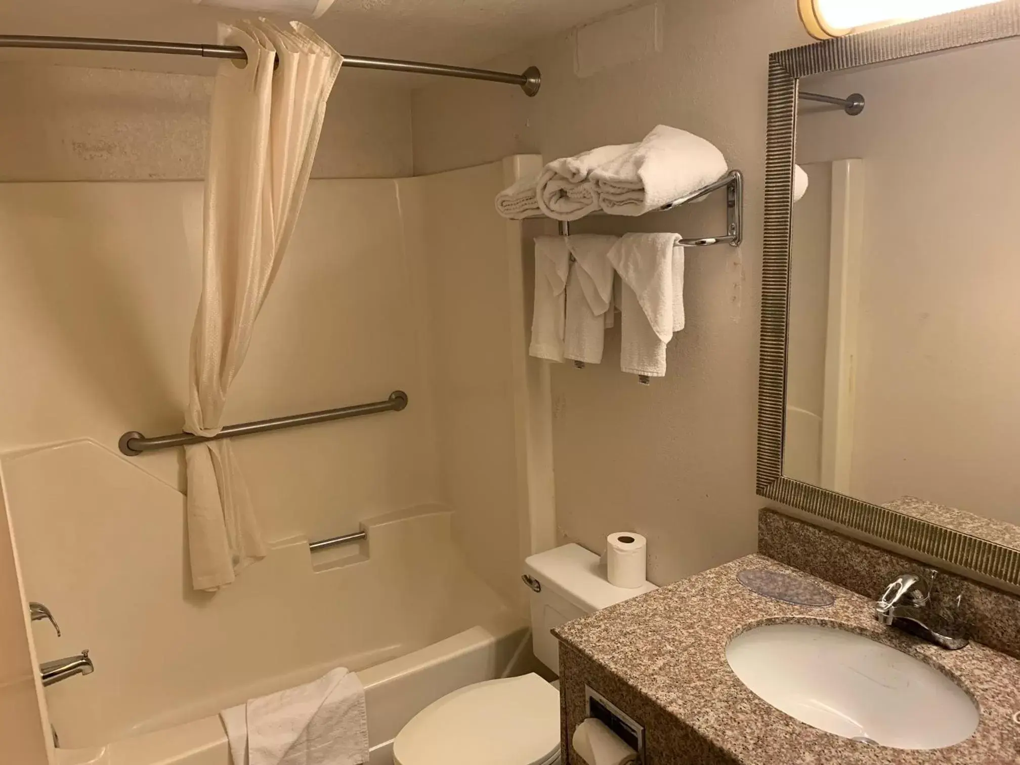 Bathroom in Days Inn by Wyndham Harrisonburg