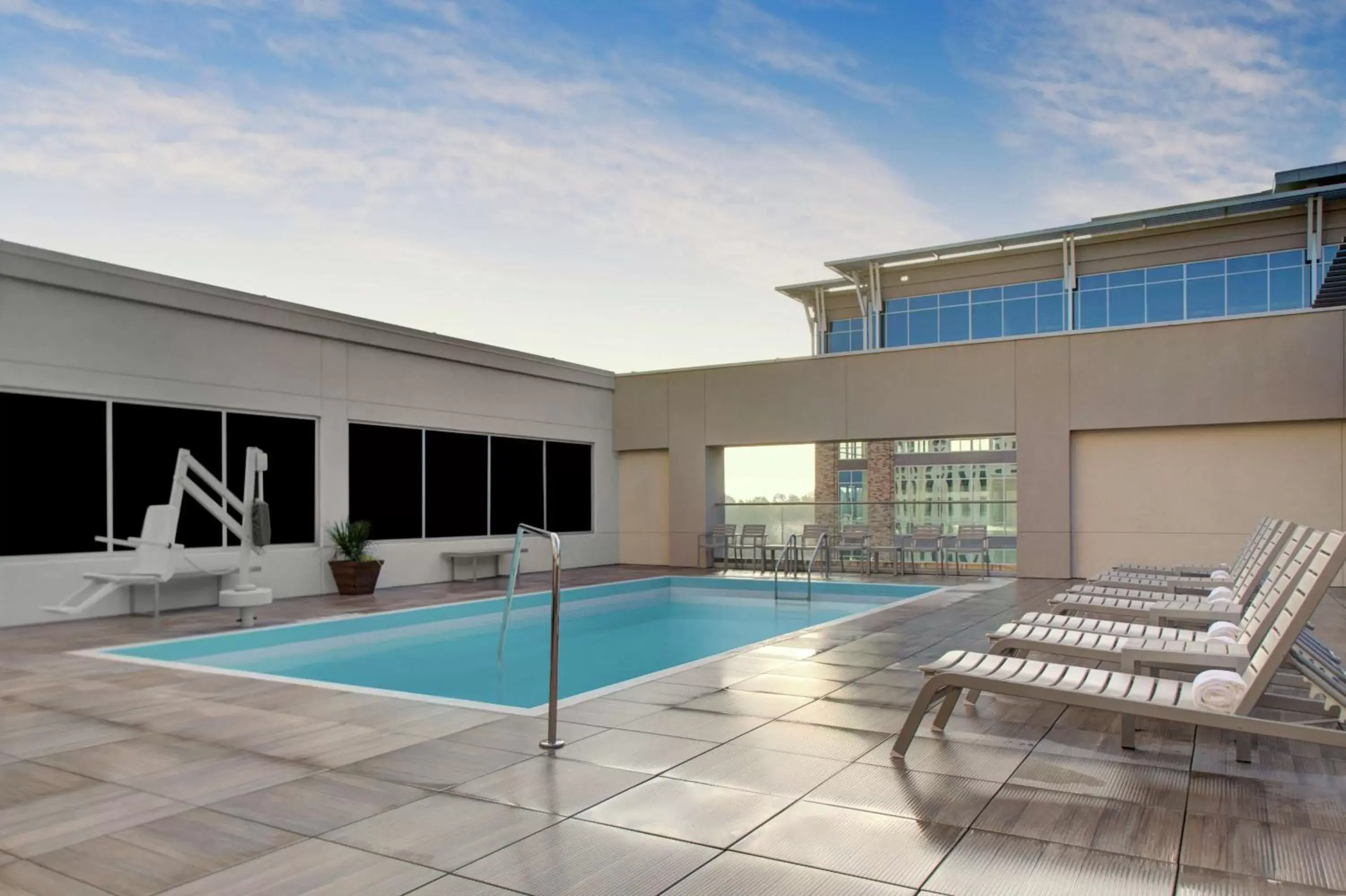 Pool view, Swimming Pool in Hilton Garden Inn Charlotte Waverly