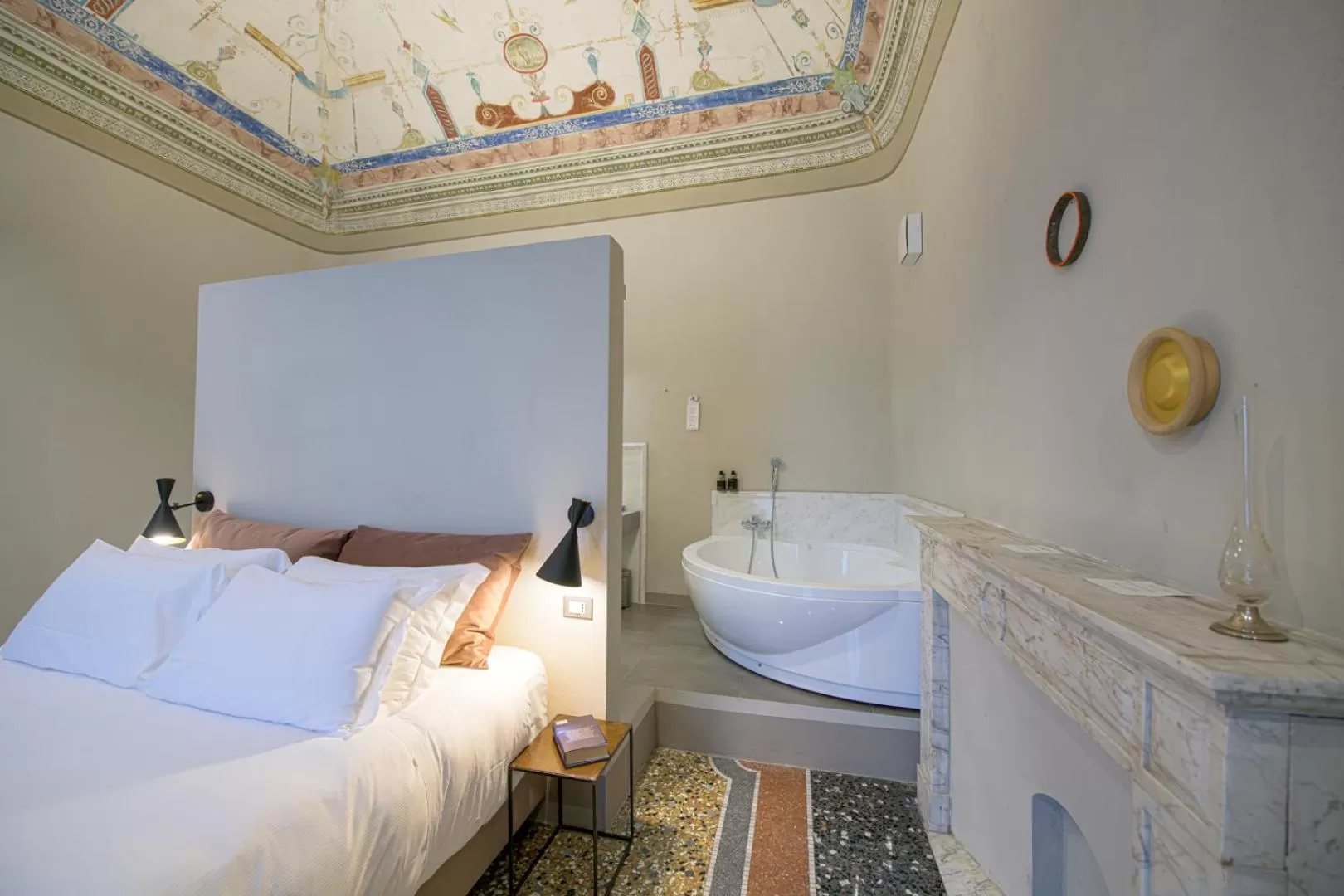 Bed in Palazzo Sertorio Suites
