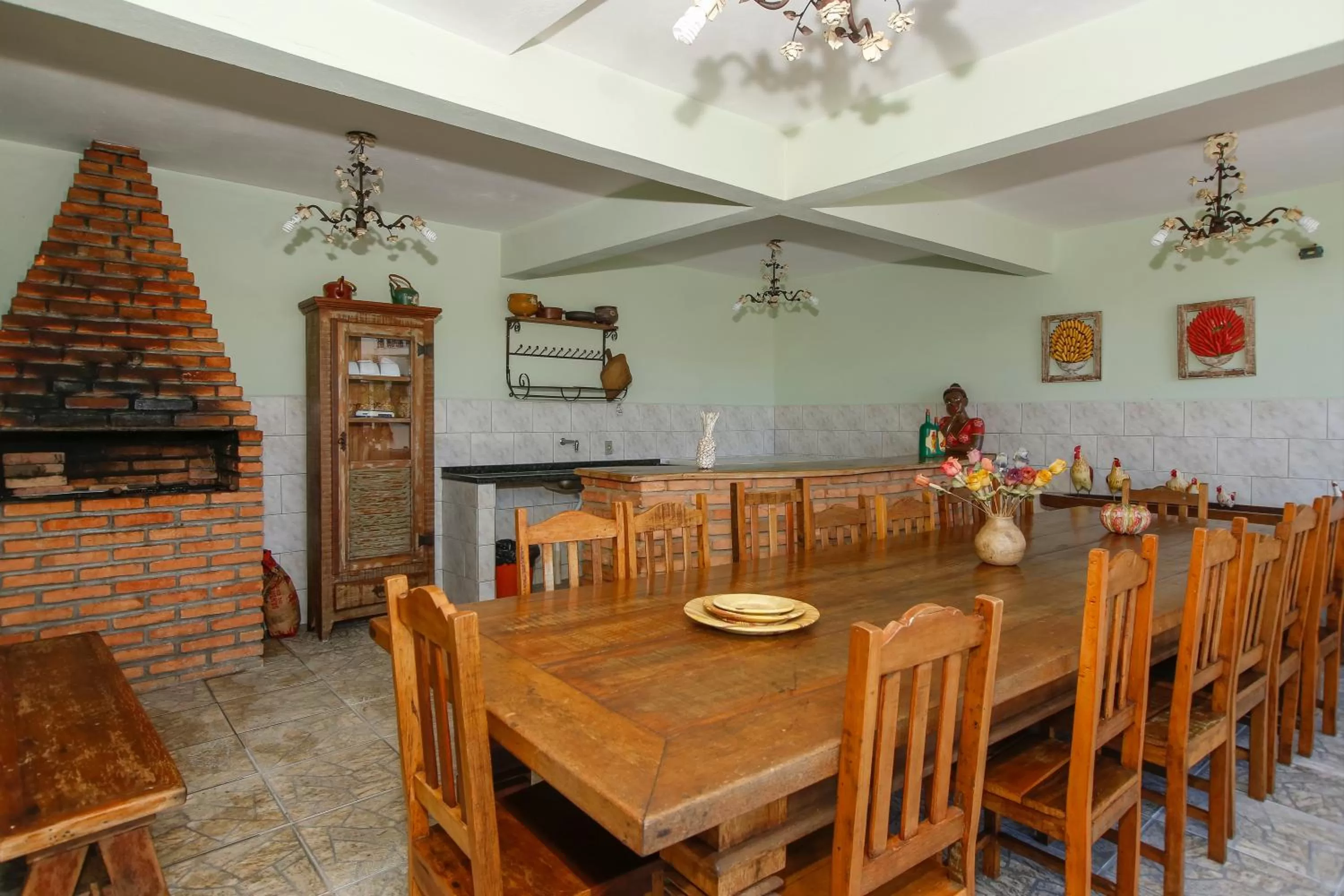 BBQ facilities in Pousada Neuza Barbosa