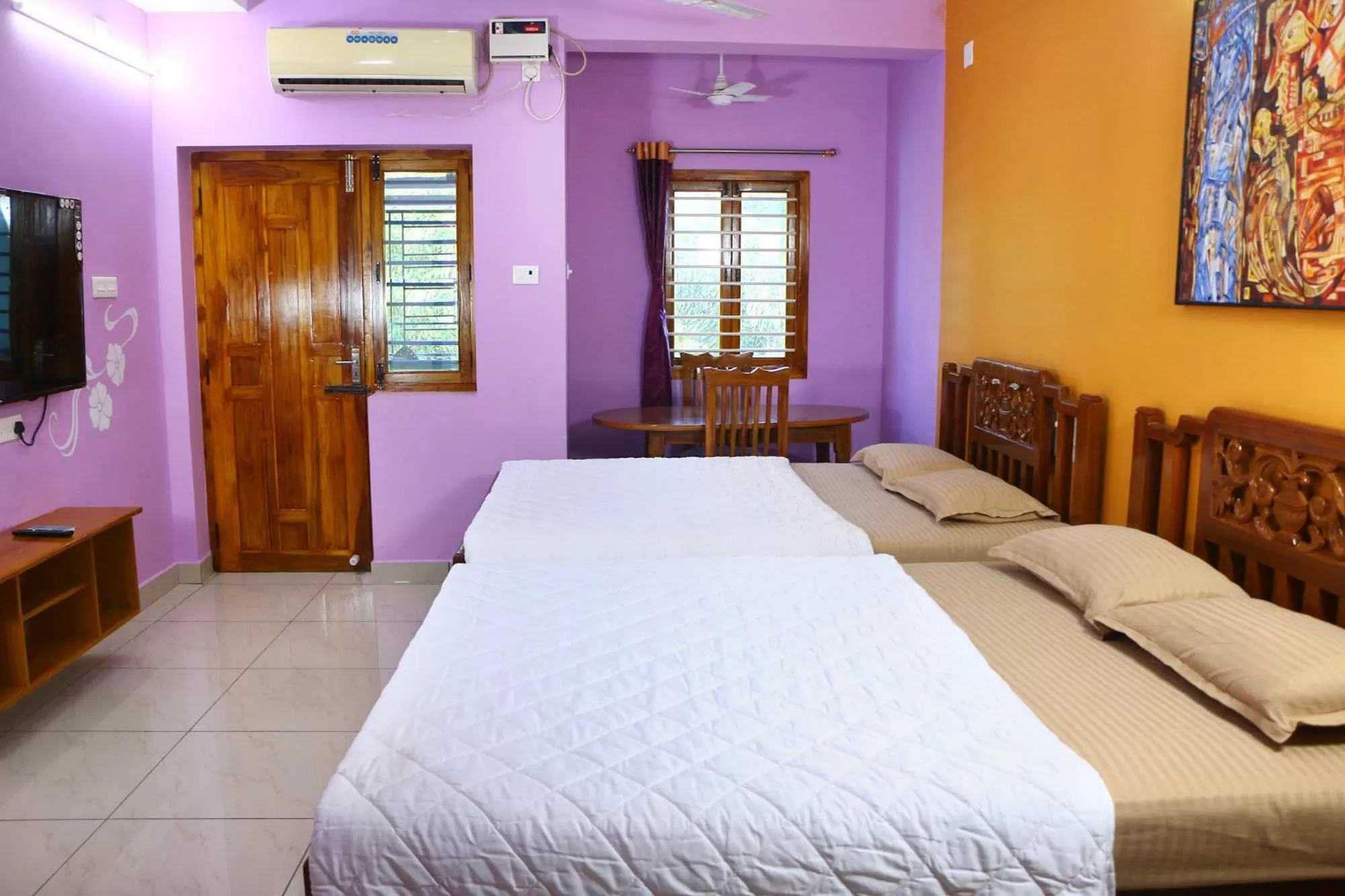 Bed in Bluetique Beach House