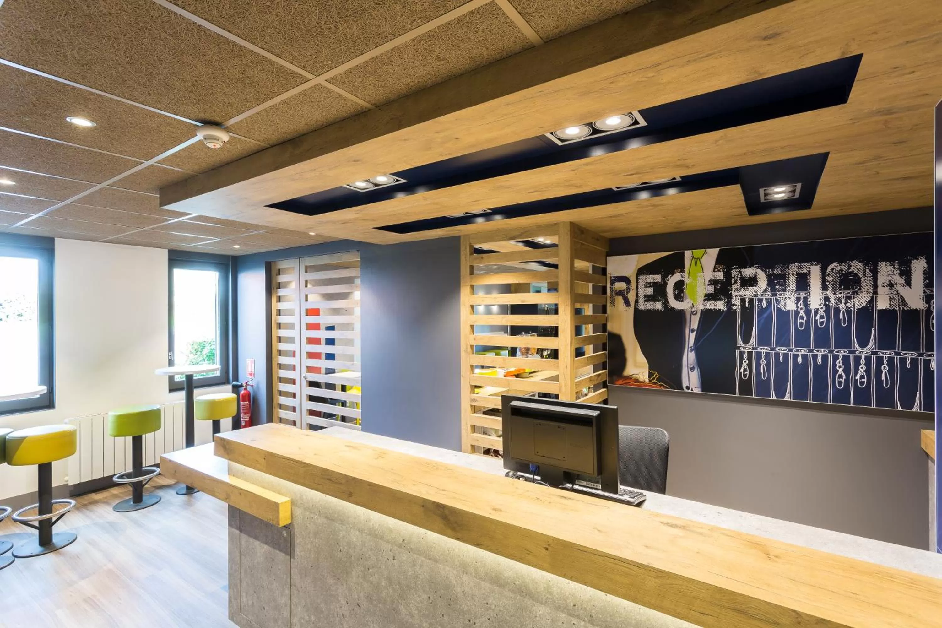 Lobby or reception in Ibis budget Lorient Caudan