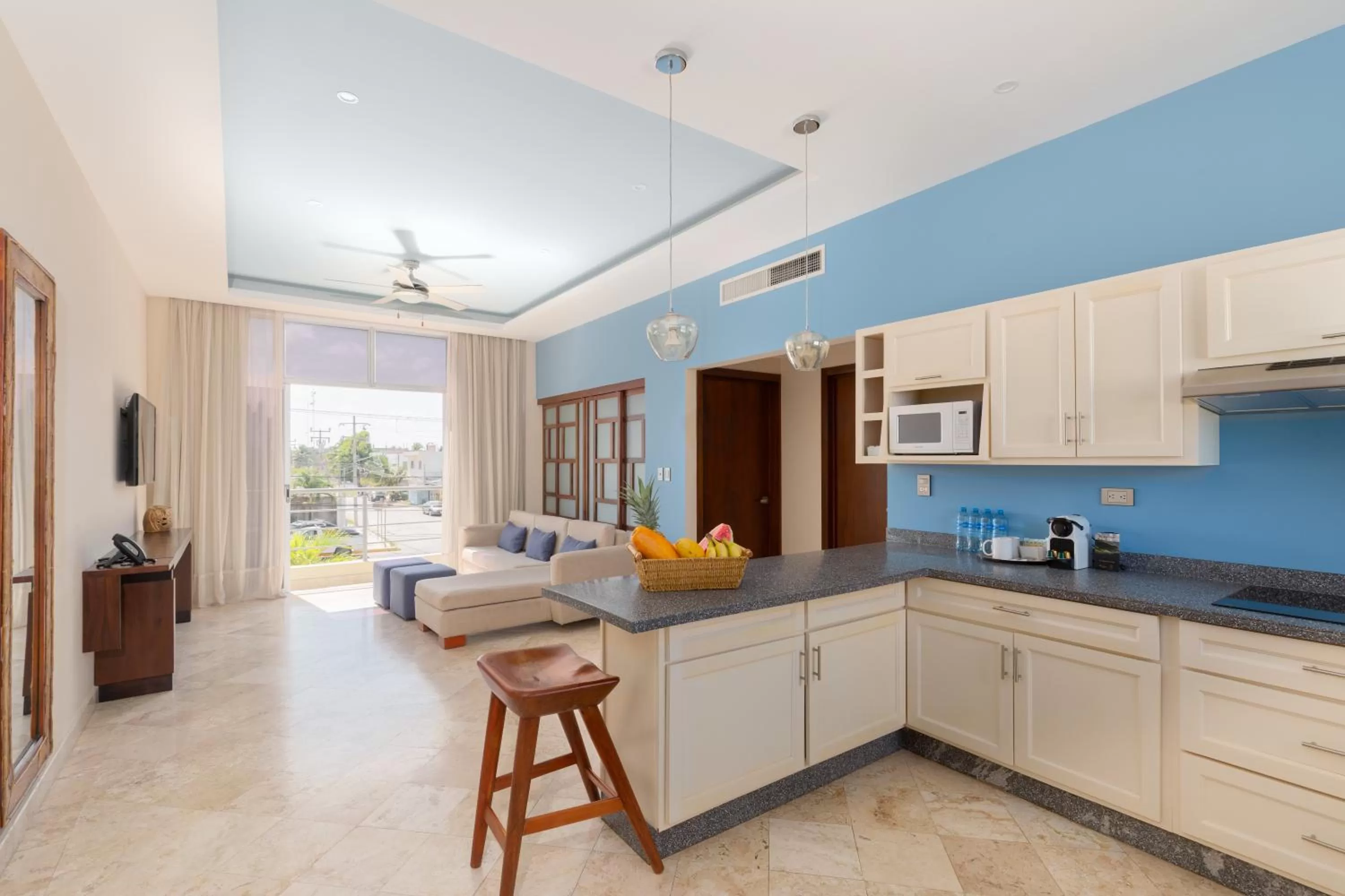 Kitchen or kitchenette in Biwa Tulum