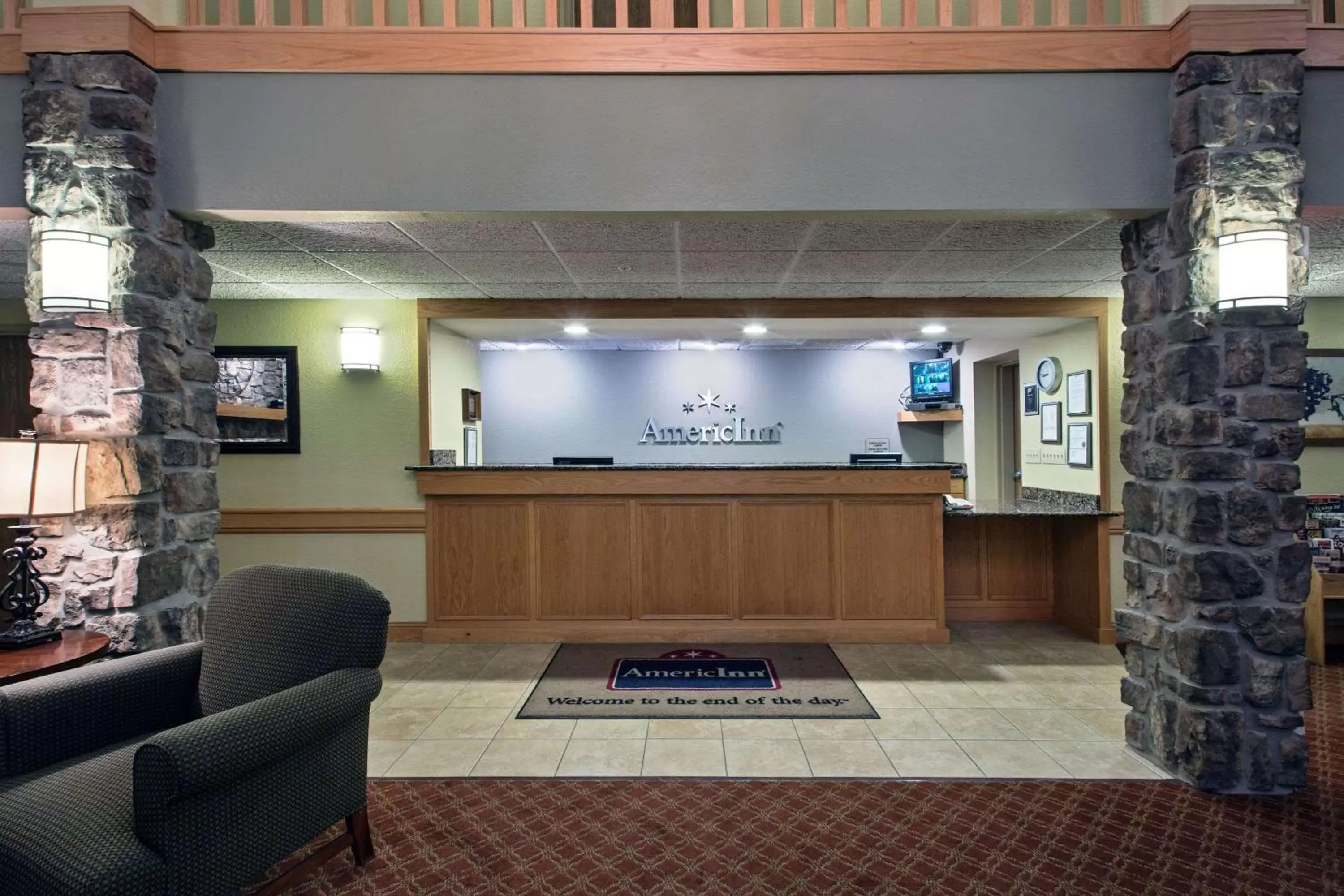 Lobby or reception in AmericInn by Wyndham Newton Lobby or reception in AmericInn by Wyndham Newton