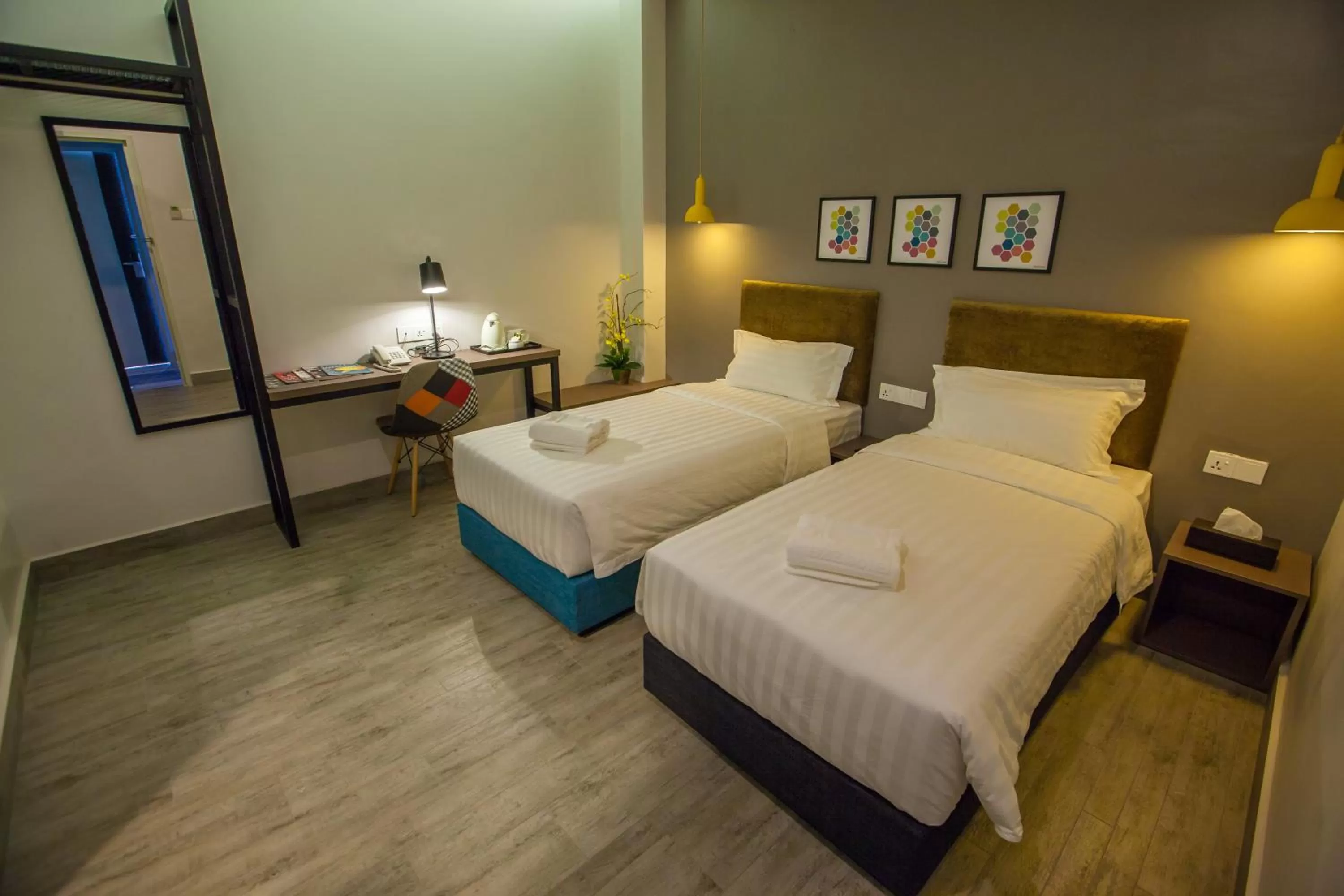 Bed in Bzz Hotel Skudai